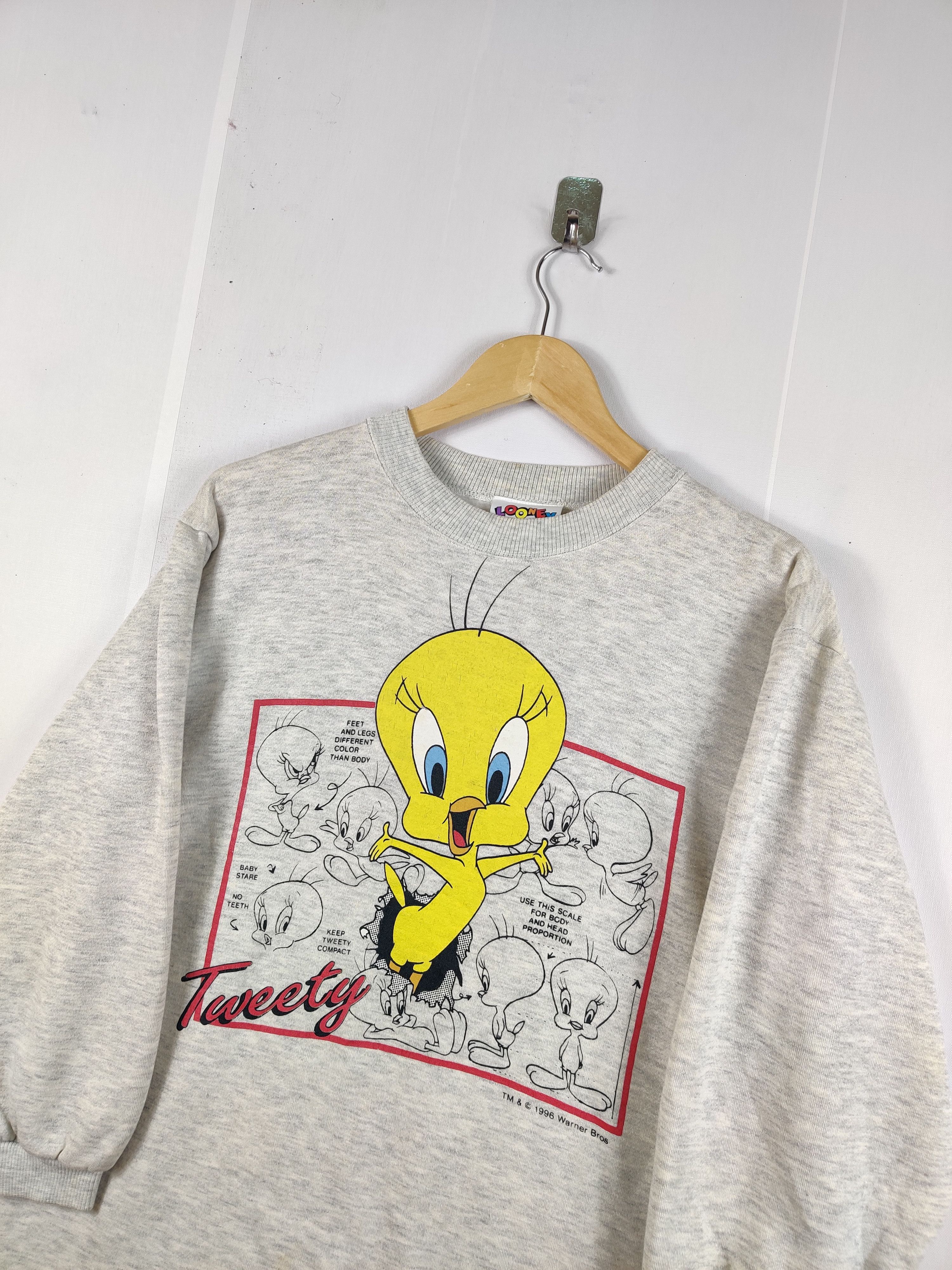 Cartoon Network Vintage 90's Looney Tunes Tweety Crewneck Sweatshirt Size US L / EU 52-54 / 3 - 2 Thumbnail