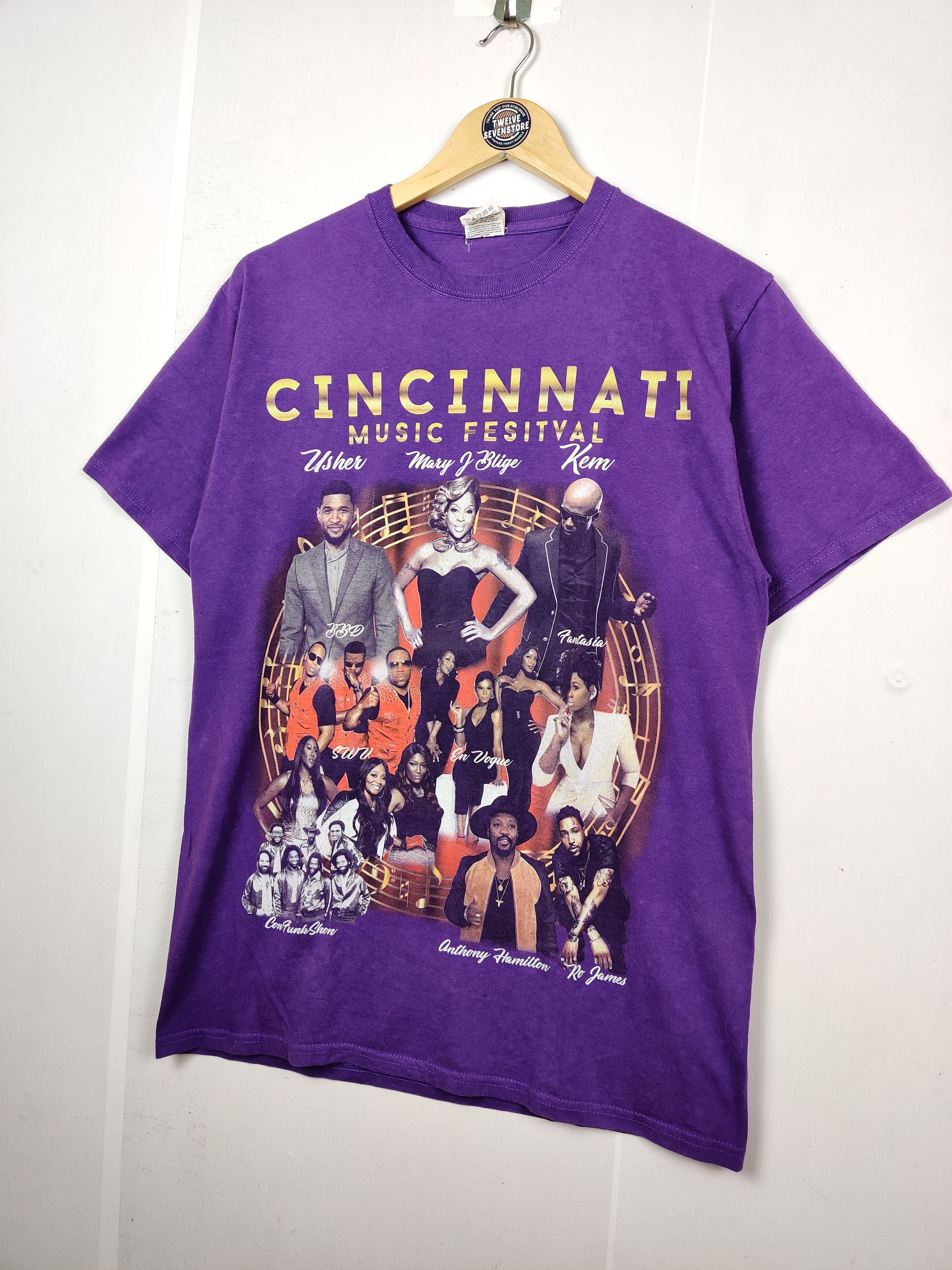Band Tees Vintage Mary J Blige Cincinnati Music Festival Tee Tshirt Size US M / EU 48-50 / 2 - 2 Thumbnail