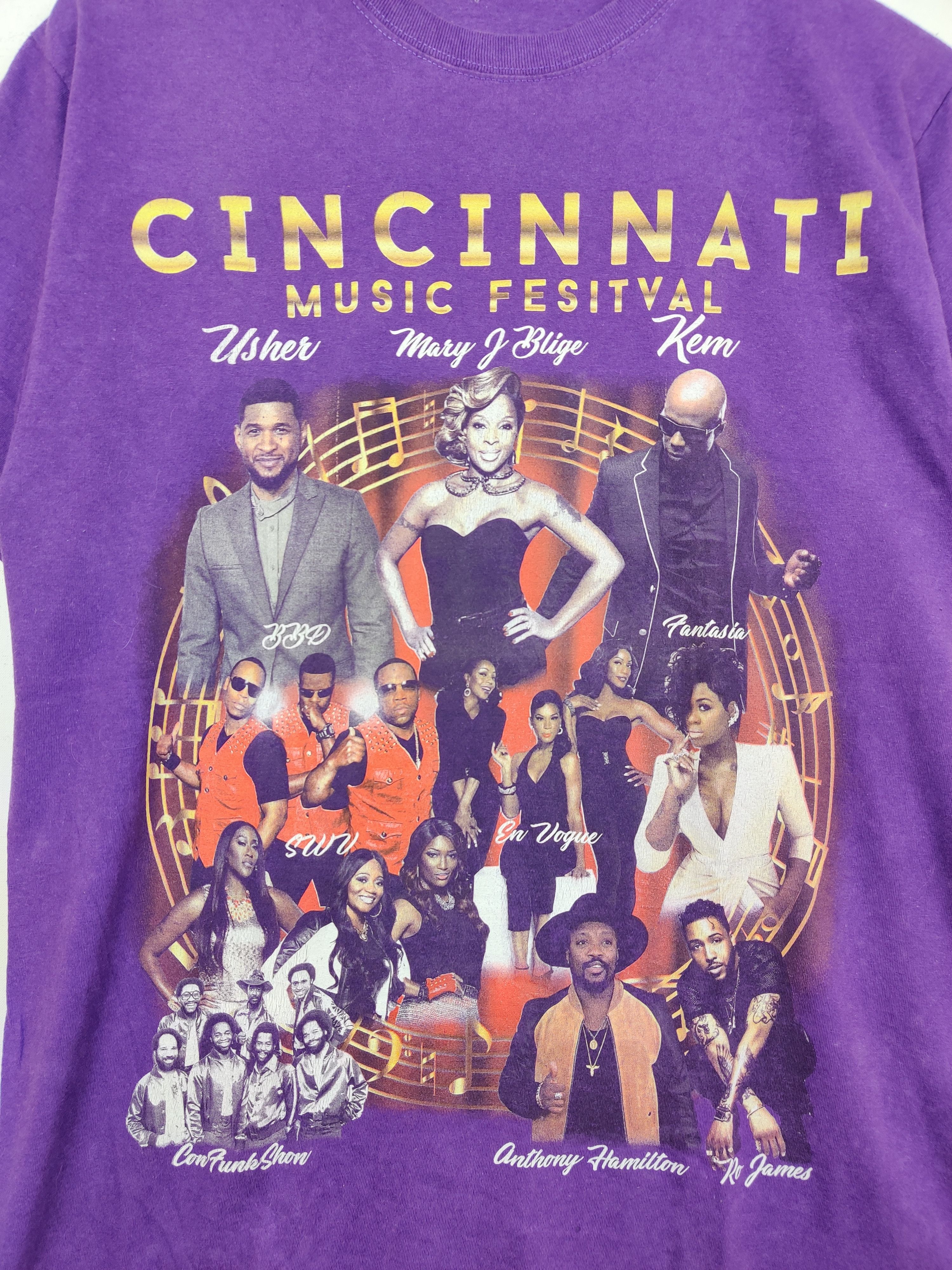 Band Tees Vintage Mary J Blige Cincinnati Music Festival Tee Tshirt Size US M / EU 48-50 / 2 - 5 Thumbnail