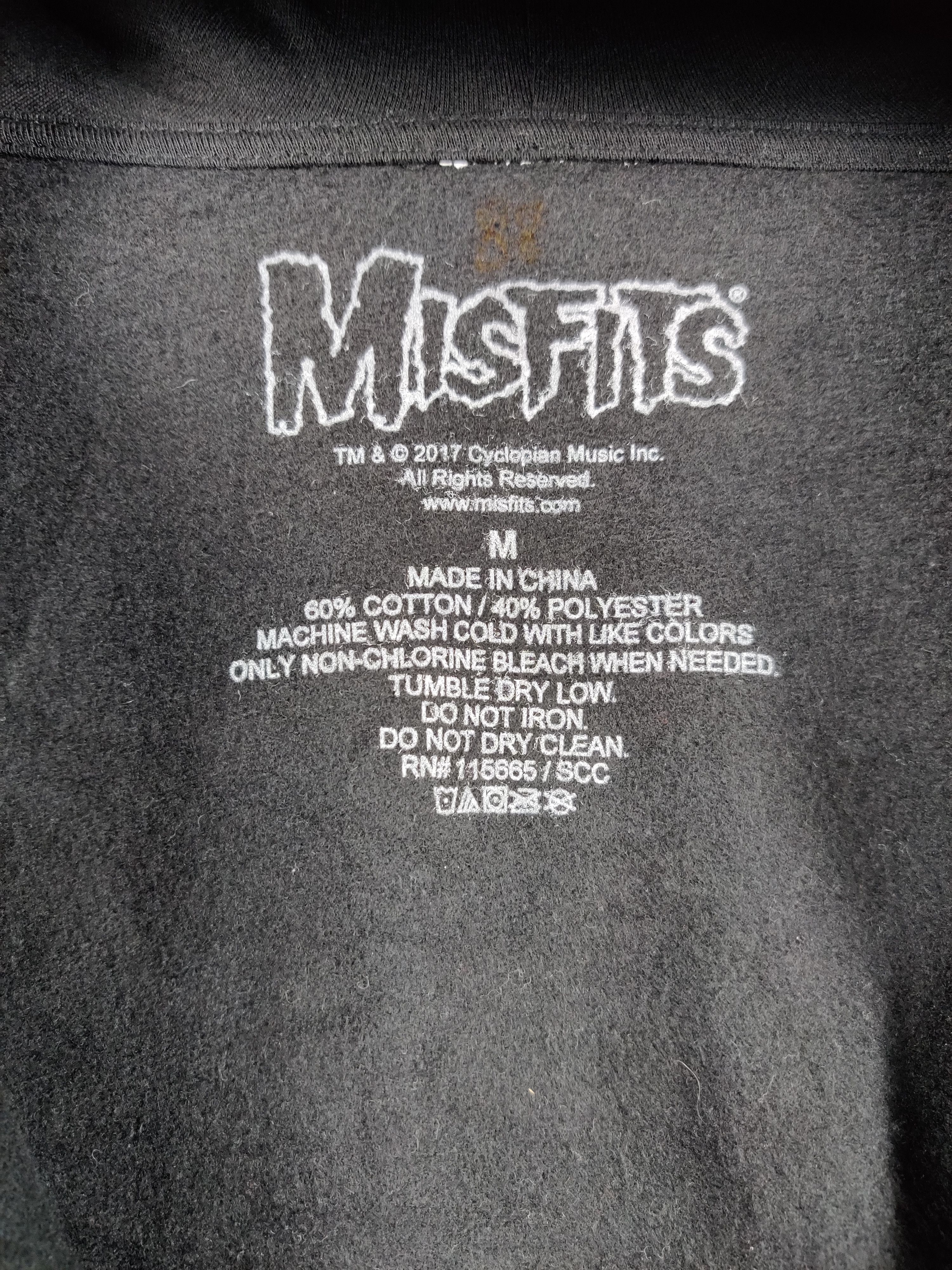 Band Tees Vintage Misfits Band Zipper Hoodie Size US M / EU 48-50 / 2 - 7 Thumbnail