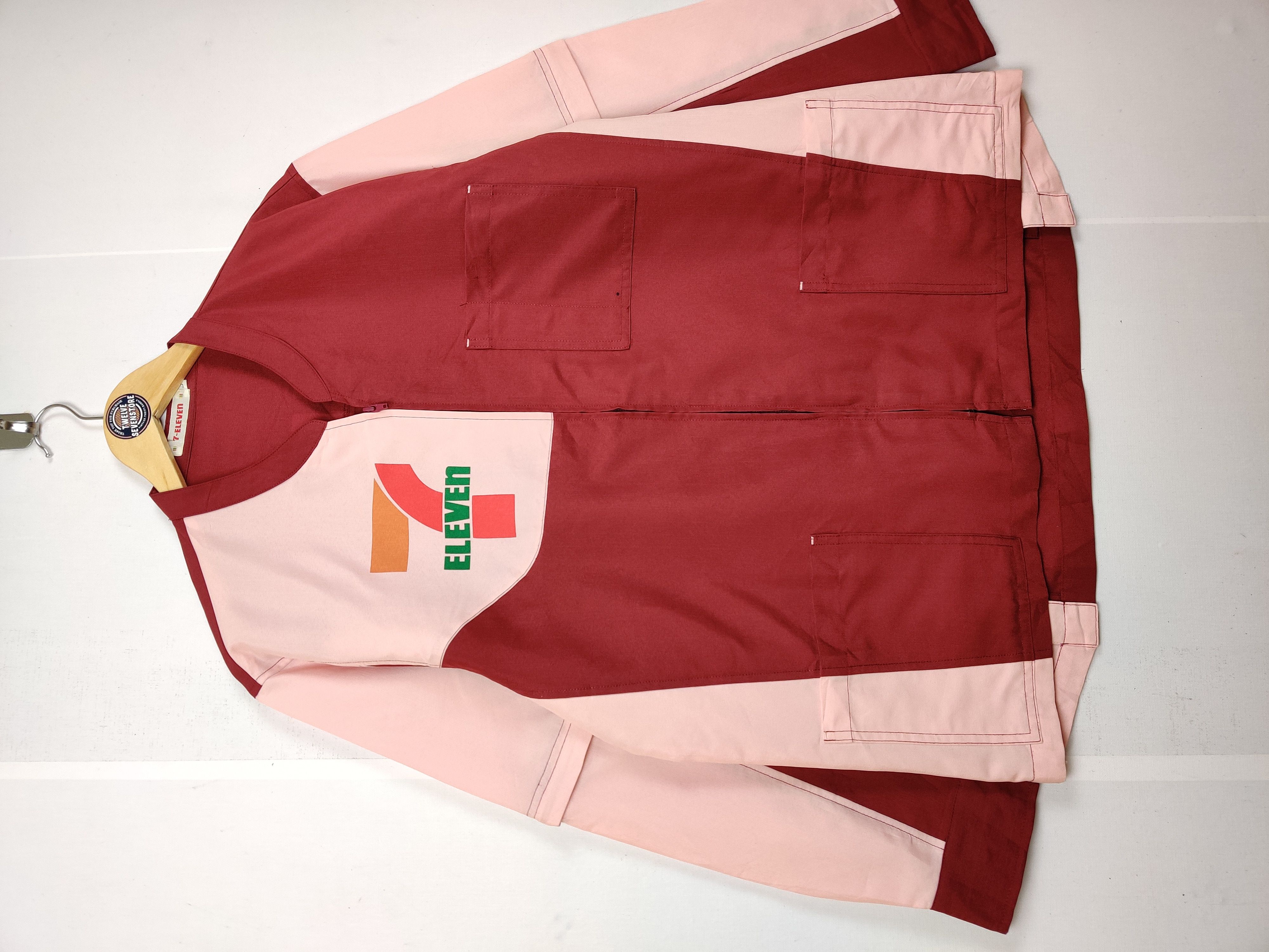 Japanese Brand Vintage 90s 7 Eleven Worker Zipper Uniform Jacket Size US L / EU 52-54 / 3 - 4 Thumbnail