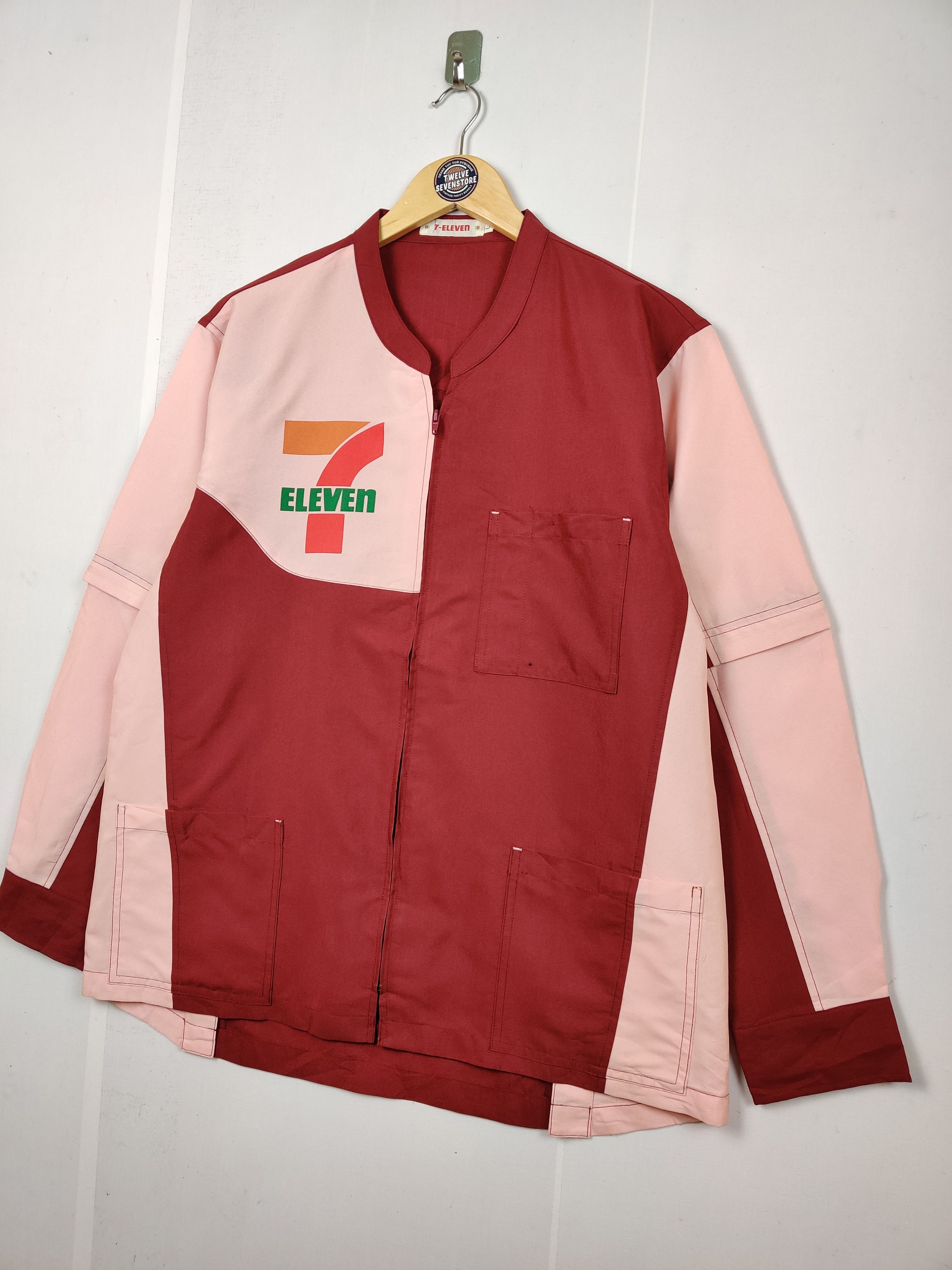 Japanese Brand Vintage 90s 7 Eleven Worker Zipper Uniform Jacket Size US L / EU 52-54 / 3 - 2 Thumbnail
