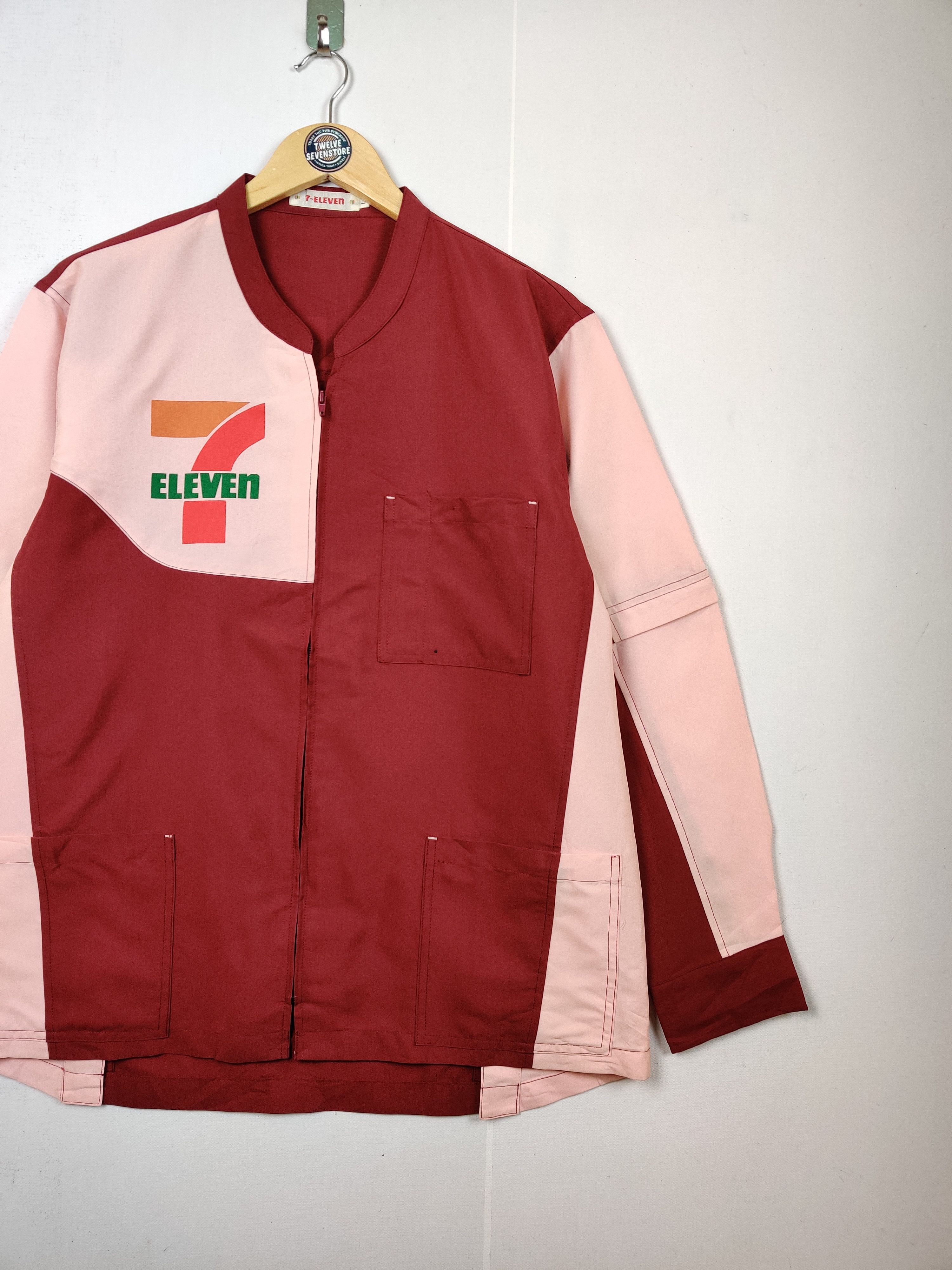 Japanese Brand Vintage 90s 7 Eleven Worker Zipper Uniform Jacket Size US L / EU 52-54 / 3 - 5 Thumbnail