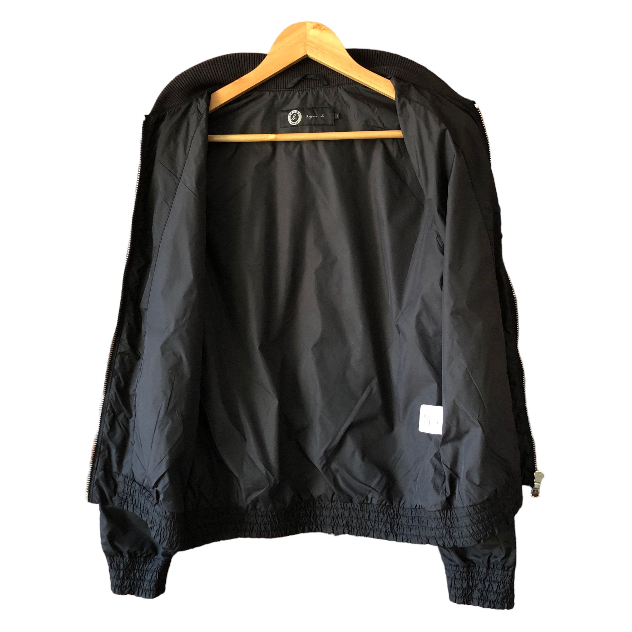 agnes b. Agnes B Sport Black Nylon Zipper Jacket 1 Fit S Size US S / EU 44-46 / 1 - 8 Thumbnail