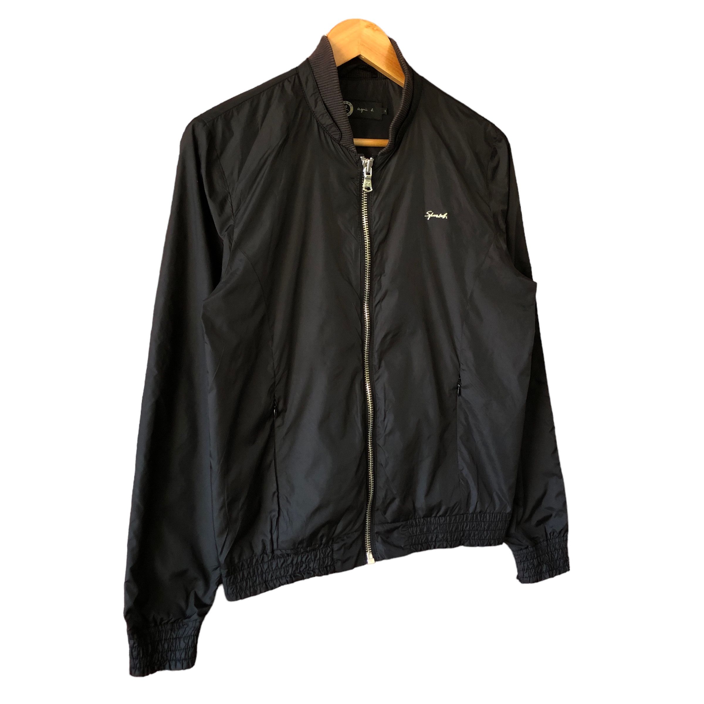 agnes b. Agnes B Sport Black Nylon Zipper Jacket 1 Fit S Size US S / EU 44-46 / 1 - 7 Thumbnail
