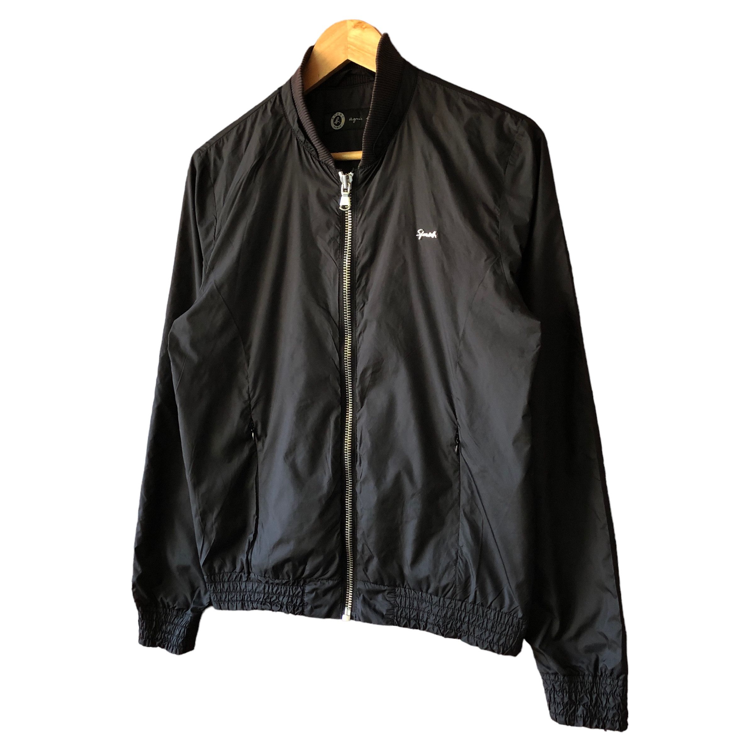 agnes b. Agnes B Sport Black Nylon Zipper Jacket 1 Fit S Size US S / EU 44-46 / 1 - 6 Thumbnail