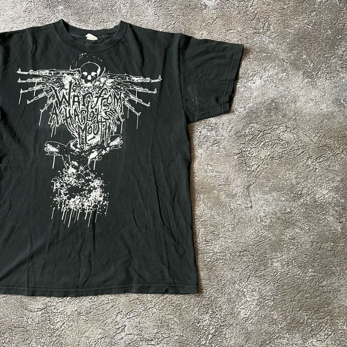 Vintage Vintage Y2K Goth Graphic Tee Dark Metal Skull Oversized L Size US L / EU 52-54 / 3 - 4 Thumbnail