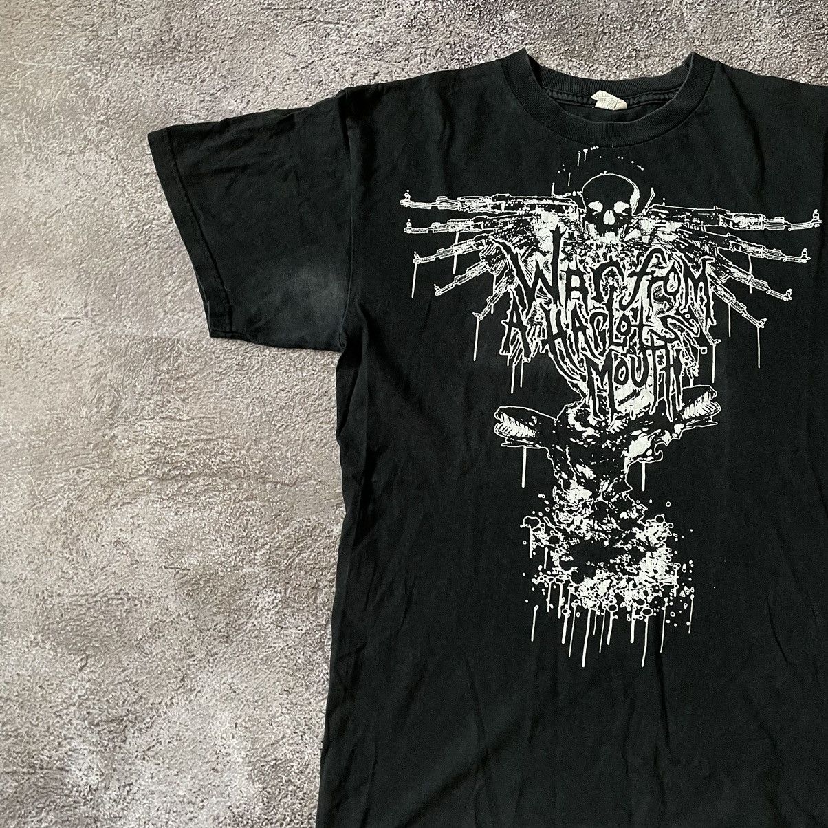 Vintage Vintage Y2K Goth Graphic Tee Dark Metal Skull Oversized L Size US L / EU 52-54 / 3 - 5 Thumbnail
