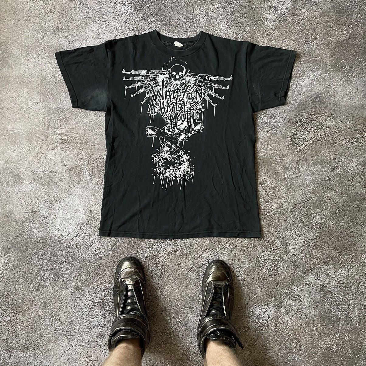 Vintage Vintage Y2K Goth Graphic Tee Dark Metal Skull Oversized L Size US L / EU 52-54 / 3 - 3 Thumbnail
