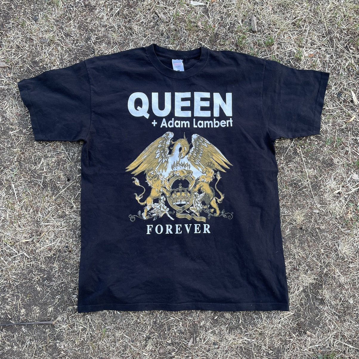 Vintage Y2K Faded Tee Queen Tour Sun Print Band XL