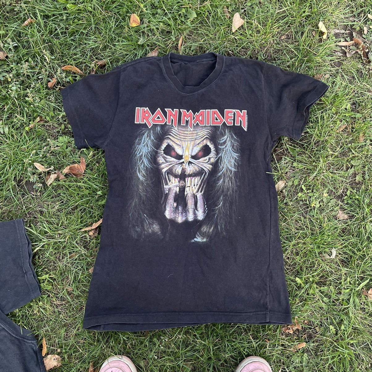 Vintage Vintage Y2K Iron Maiden Band Tee Graphic Skull Grunge Slim S Size US S / EU 44-46 / 1 - 1 Thumbnail