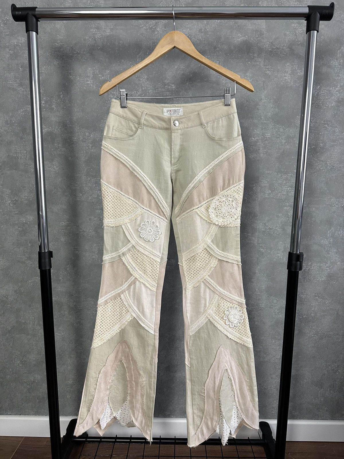 Japanese Brand × Vintage Vintage Embroidered Floral Women’s Pants Size 26" / US 2 / IT 38 - 1 Thumbnail