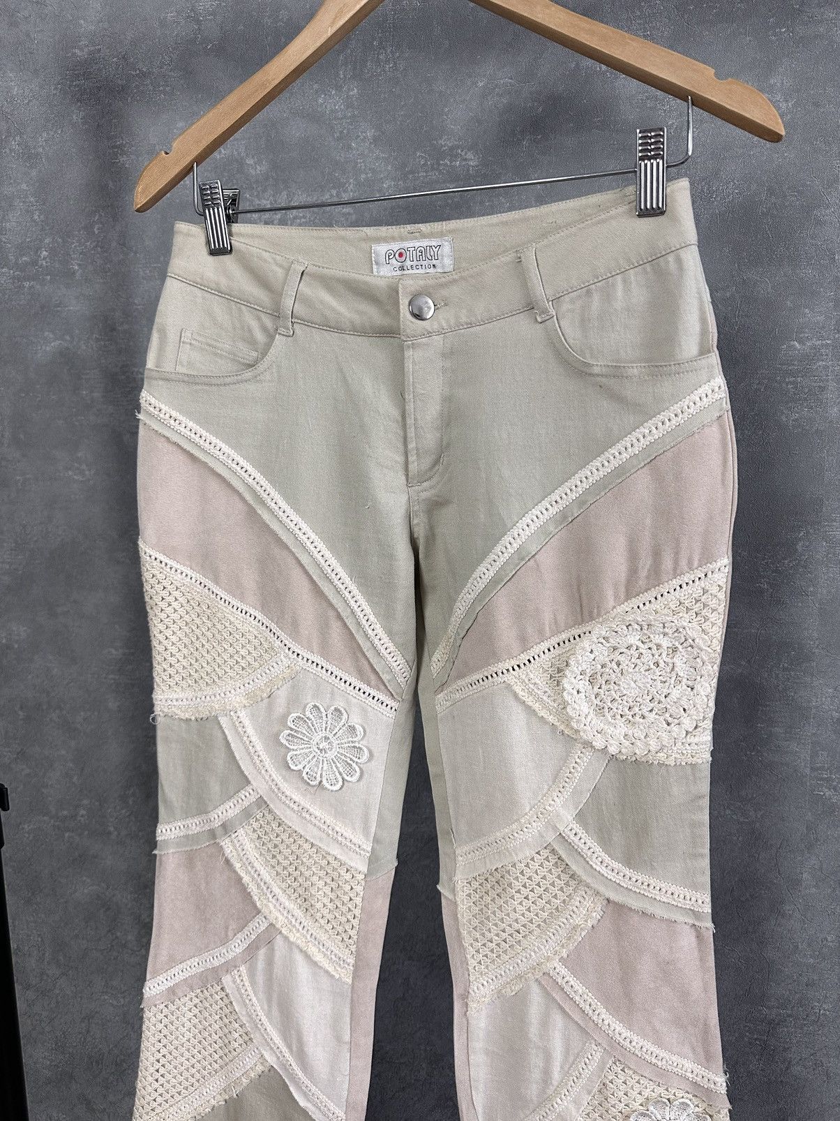 Japanese Brand × Vintage Vintage Embroidered Floral Women’s Pants Size 26" / US 2 / IT 38 - 2 Thumbnail