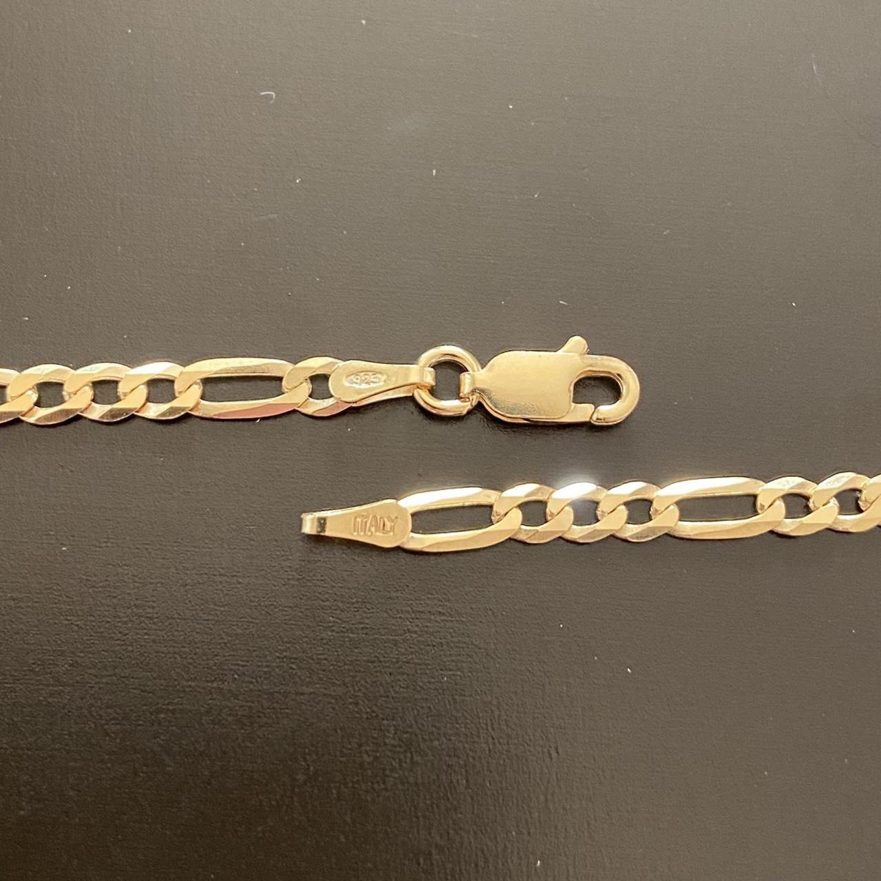 Other Gold Chain 14k Gold Vermeil Figaro Chain 18in 4mm Size ONE SIZE - 2 Thumbnail