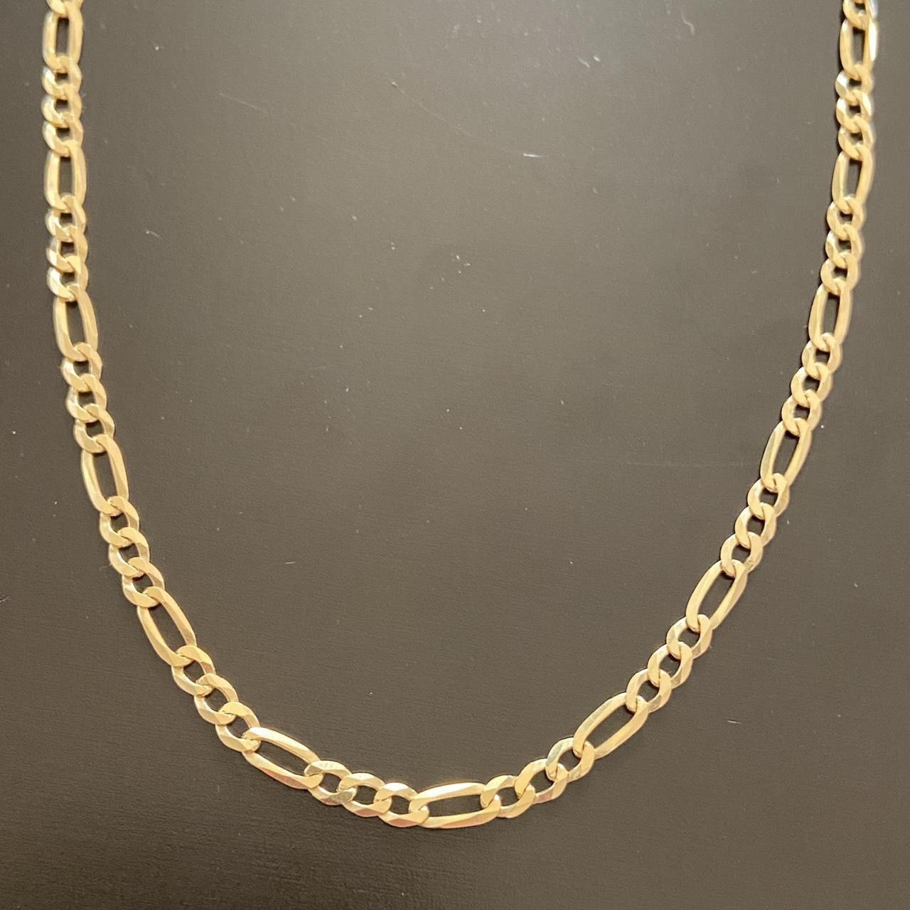 Other Gold Chain 14k Gold Vermeil Figaro Chain 18in 4mm Size ONE SIZE - 4 Thumbnail