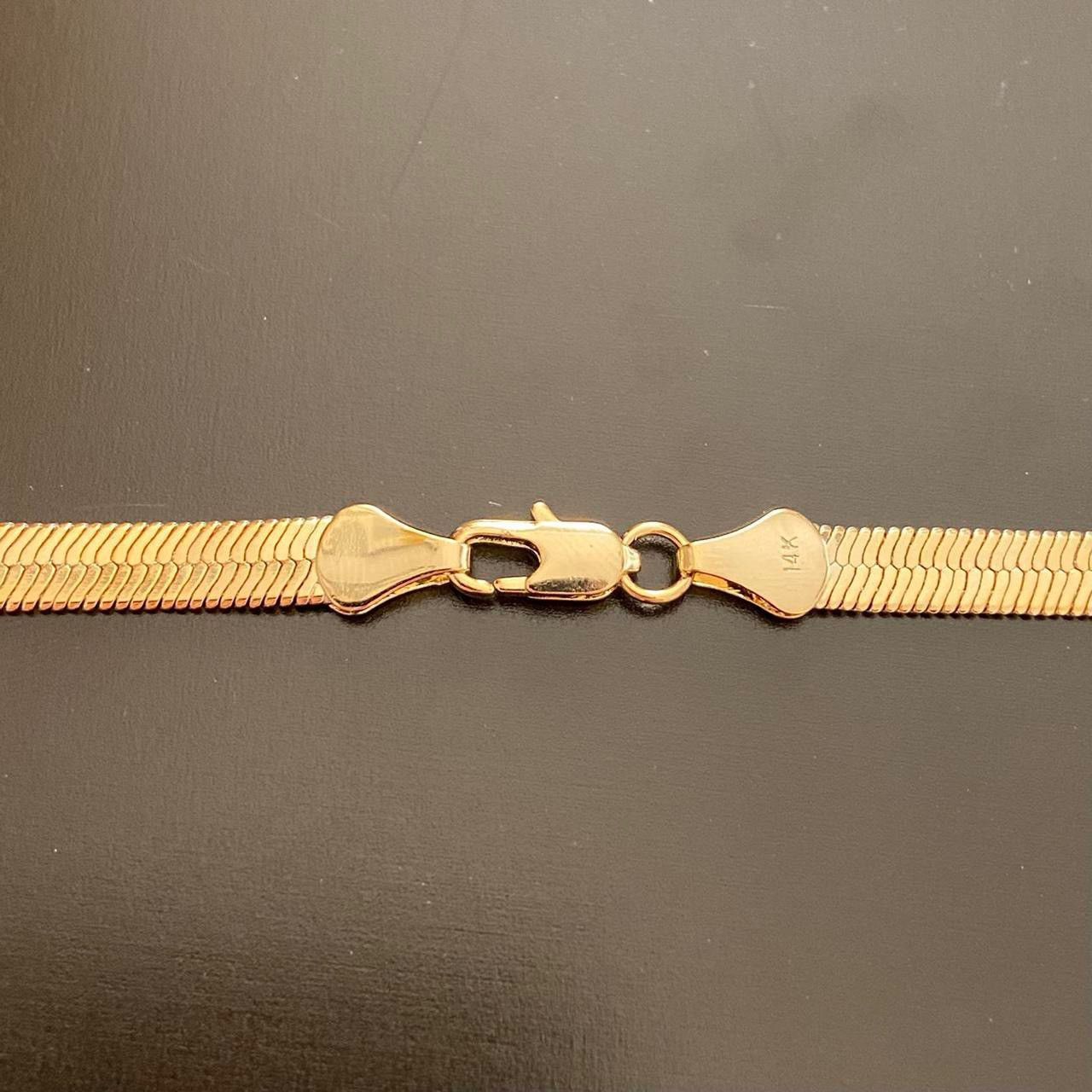 Other Gold Chain 14k Gold Herringbone Chain 24in 6mm Size ONE SIZE - 3 Thumbnail