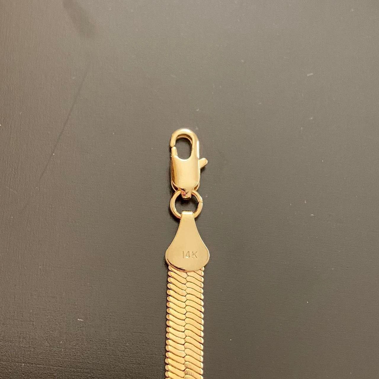 Other Gold Chain 14k Gold Herringbone Chain 24in 6mm Size ONE SIZE - 2 Thumbnail