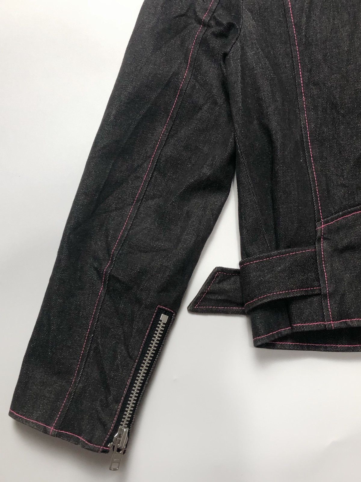 Hysteric Glamour × Japanese Brand × Vintage Mezzo Piano Y2K Biker Jacket Denim Size M / US 6-8 / IT 42-44 - 11 Thumbnail