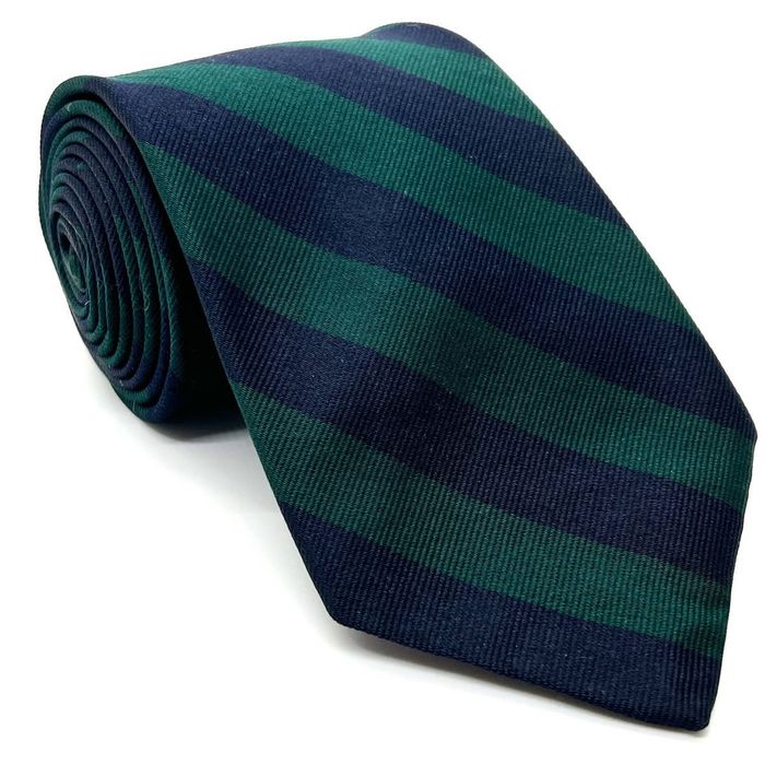 Vintage Vintage Bert Pulitzer Green & Blue Stripped Silk Mens Tie | Grailed