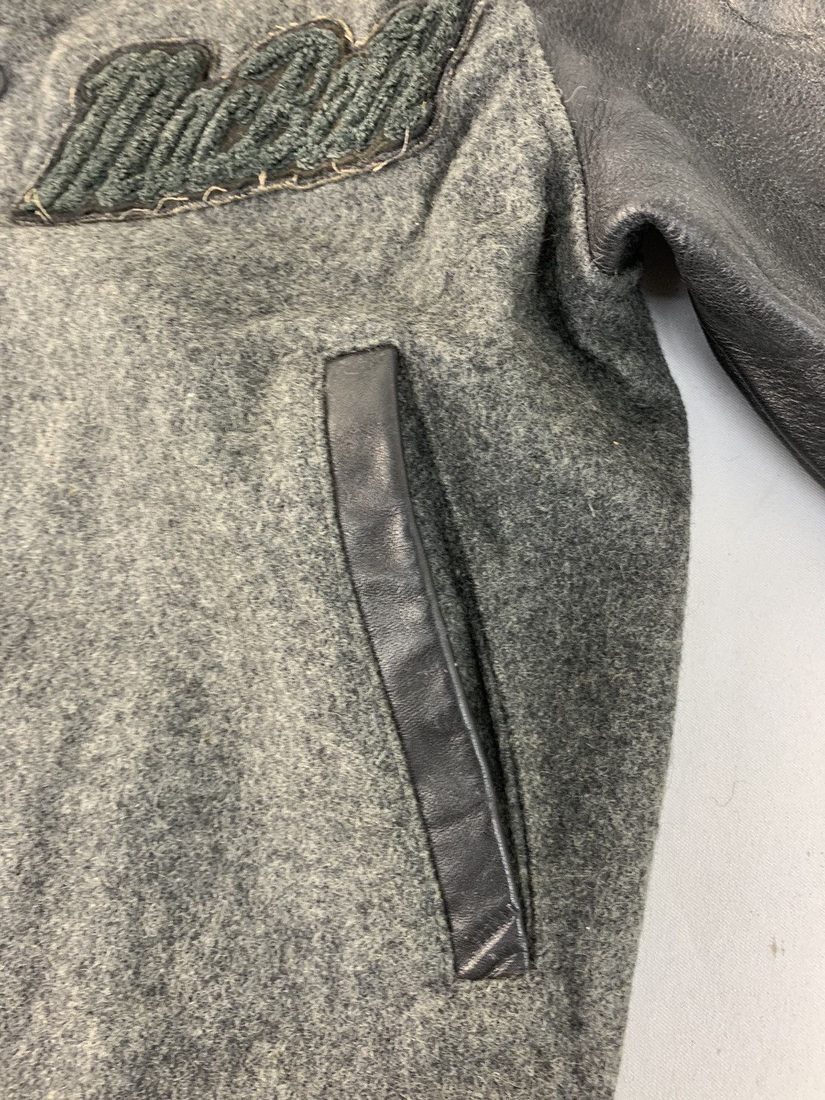 Macbeth Rare 90s Macbeth MB Varsity Jacket Spell Out Leather Sleeve Size US S / EU 44-46 / 1 - 5 Thumbnail