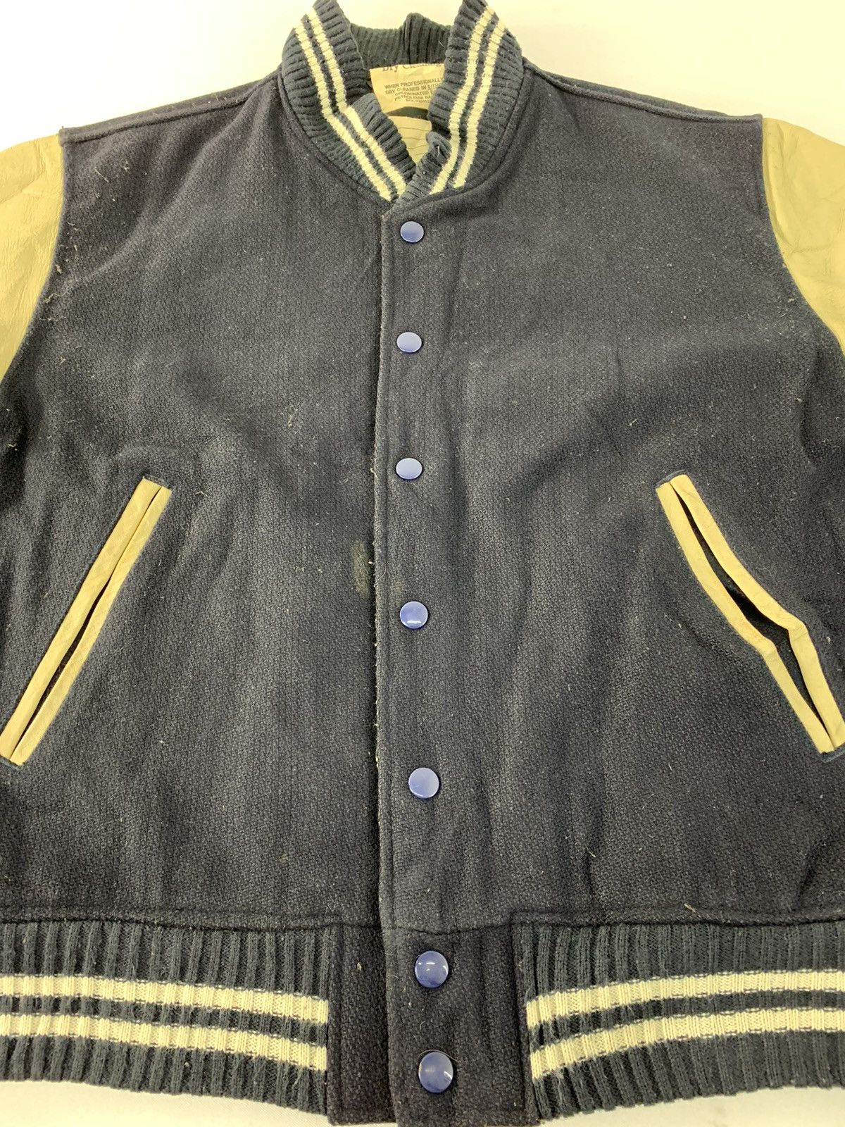 Vintage 90s Houston Sportswear Varsity Snap Button Jacket Size US M / EU 48-50 / 2 - 2 Thumbnail