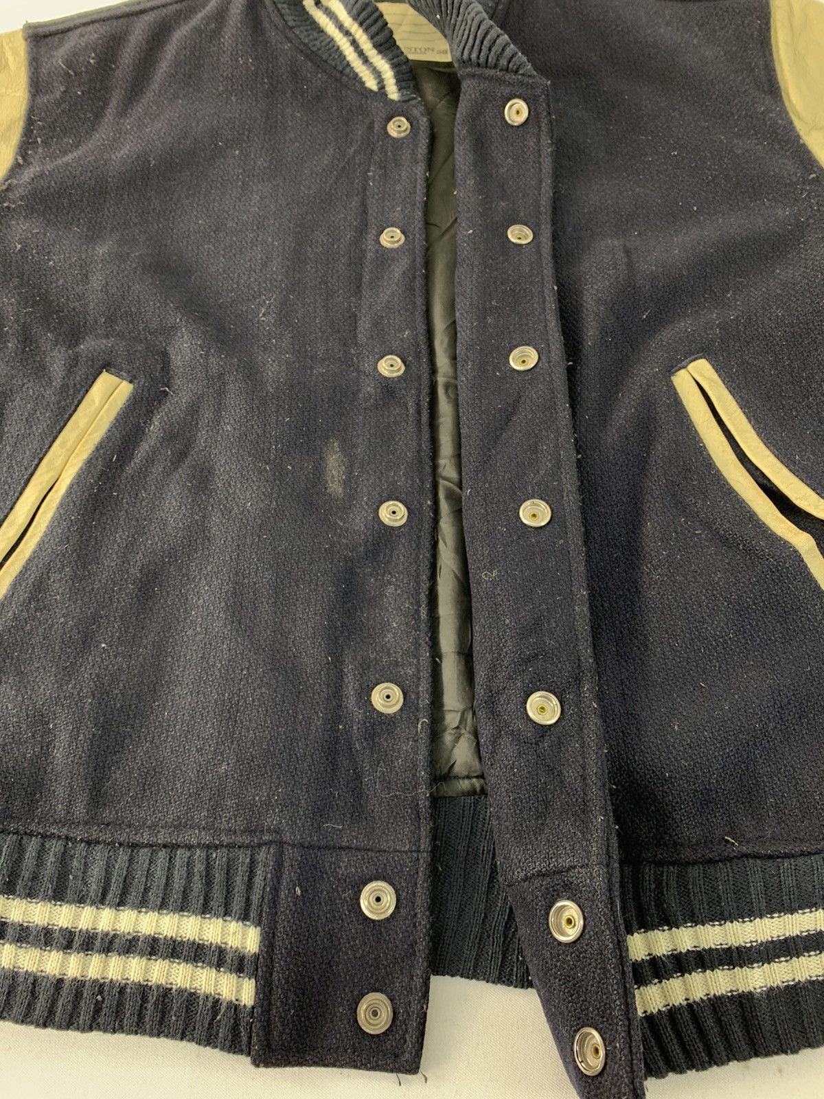 Vintage 90s Houston Sportswear Varsity Snap Button Jacket Size US M / EU 48-50 / 2 - 3 Thumbnail