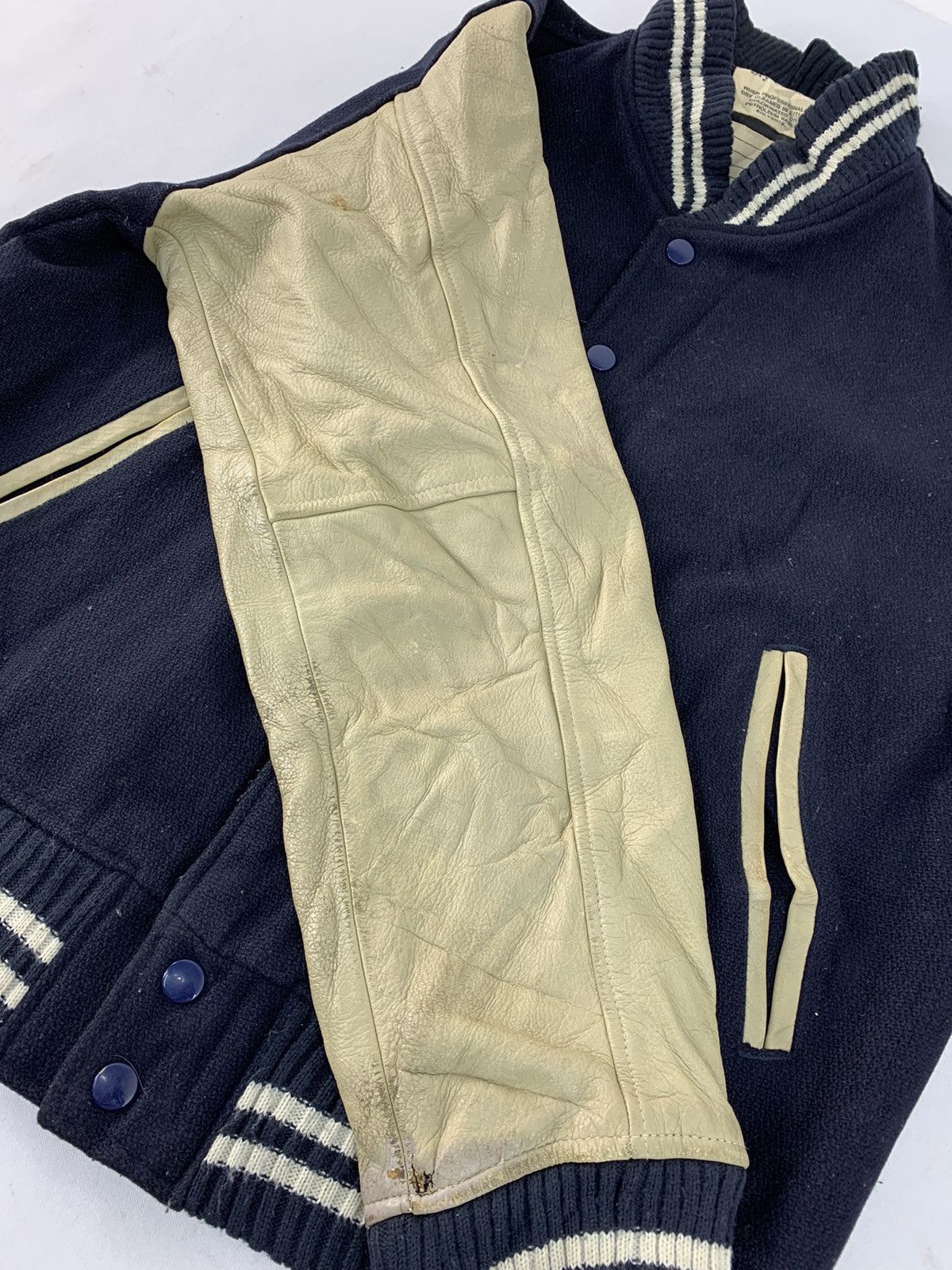Vintage 90s Houston Sportswear Varsity Snap Button Jacket Size US M / EU 48-50 / 2 - 14 Thumbnail