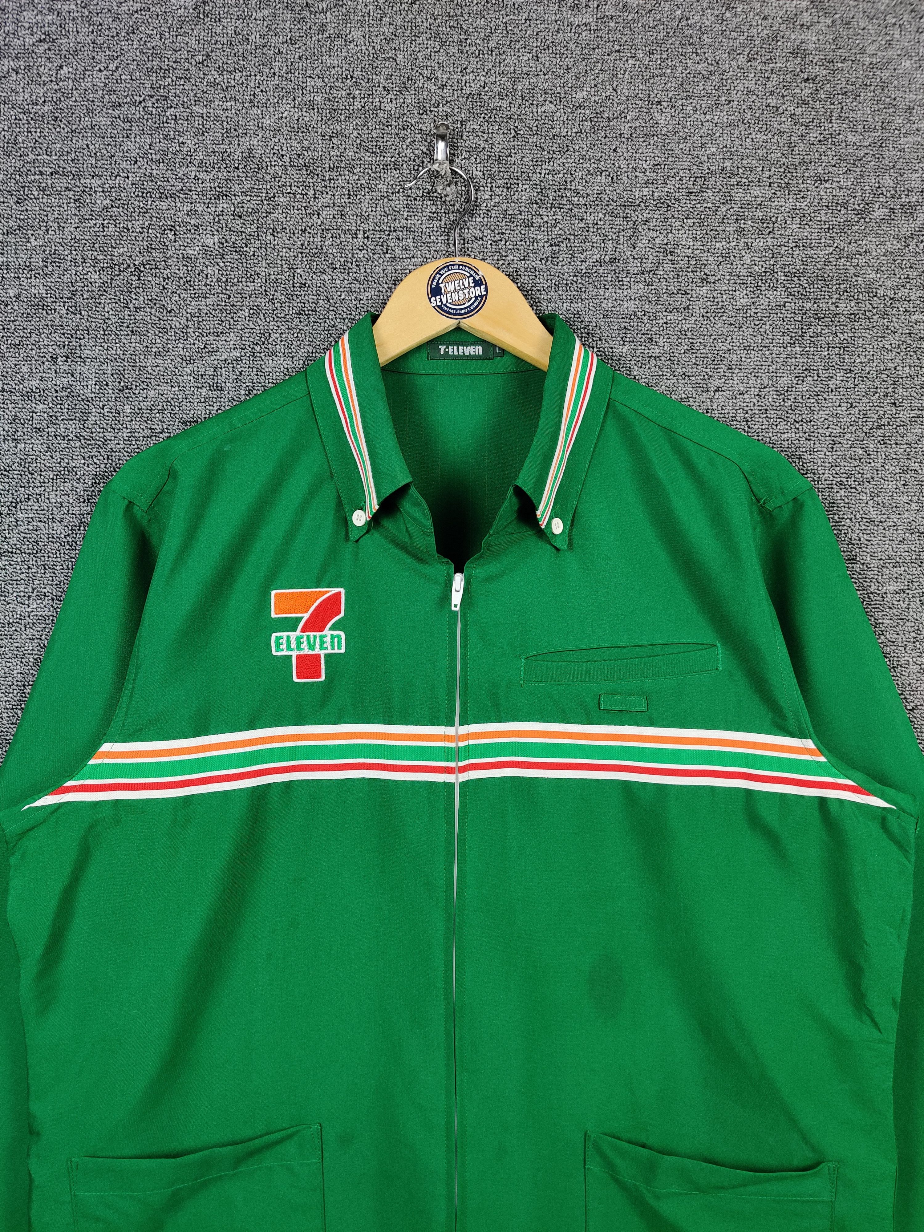 Japanese Brand 90's 7 Eleven Uniform Workers Long Sleeve Button Up Shirt Size US L / EU 52-54 / 3 - 4 Thumbnail