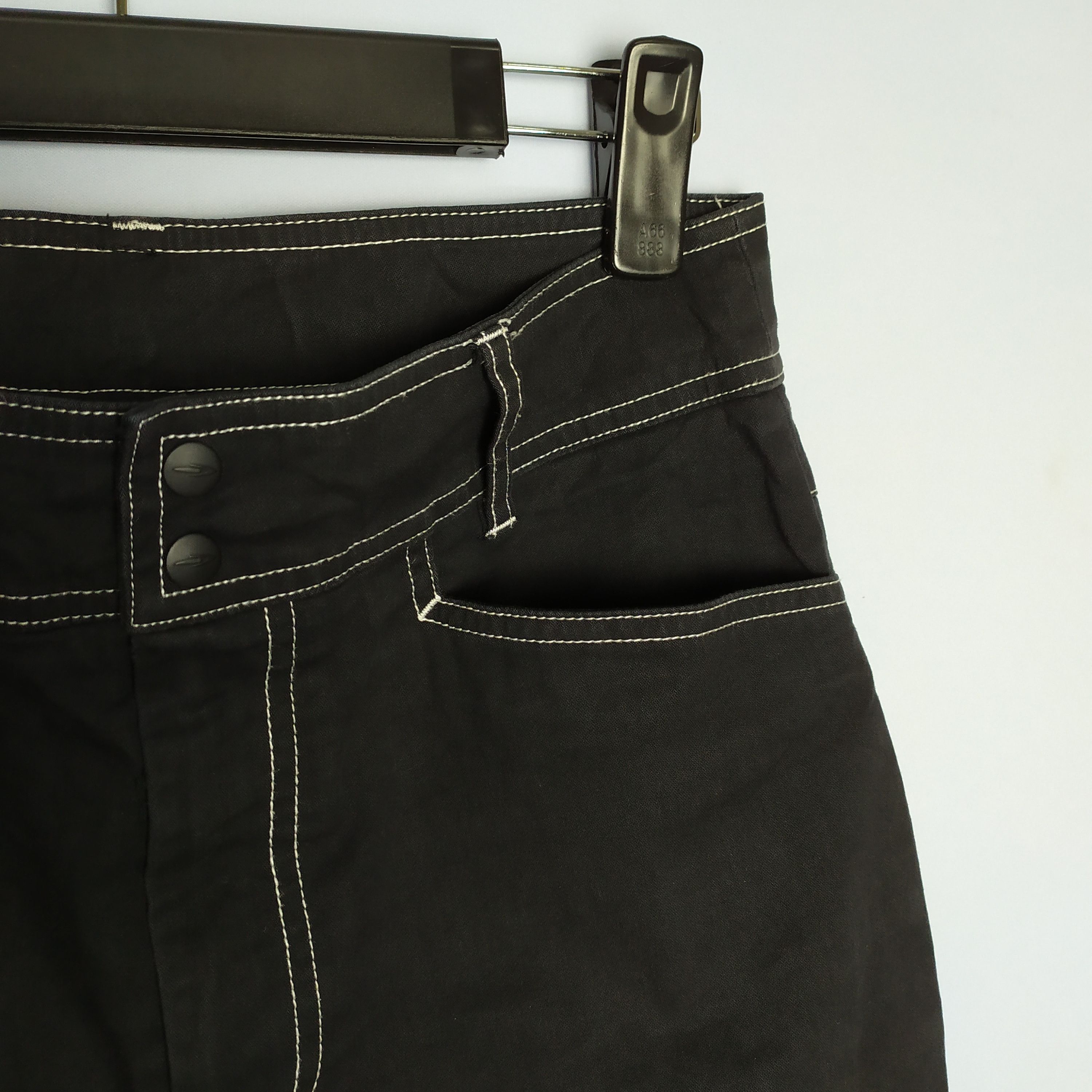 Japanese Brand × Vintage TIGORA BLACK FLARE CARGO PANTS Size US 28 / EU 44 - 9 Thumbnail