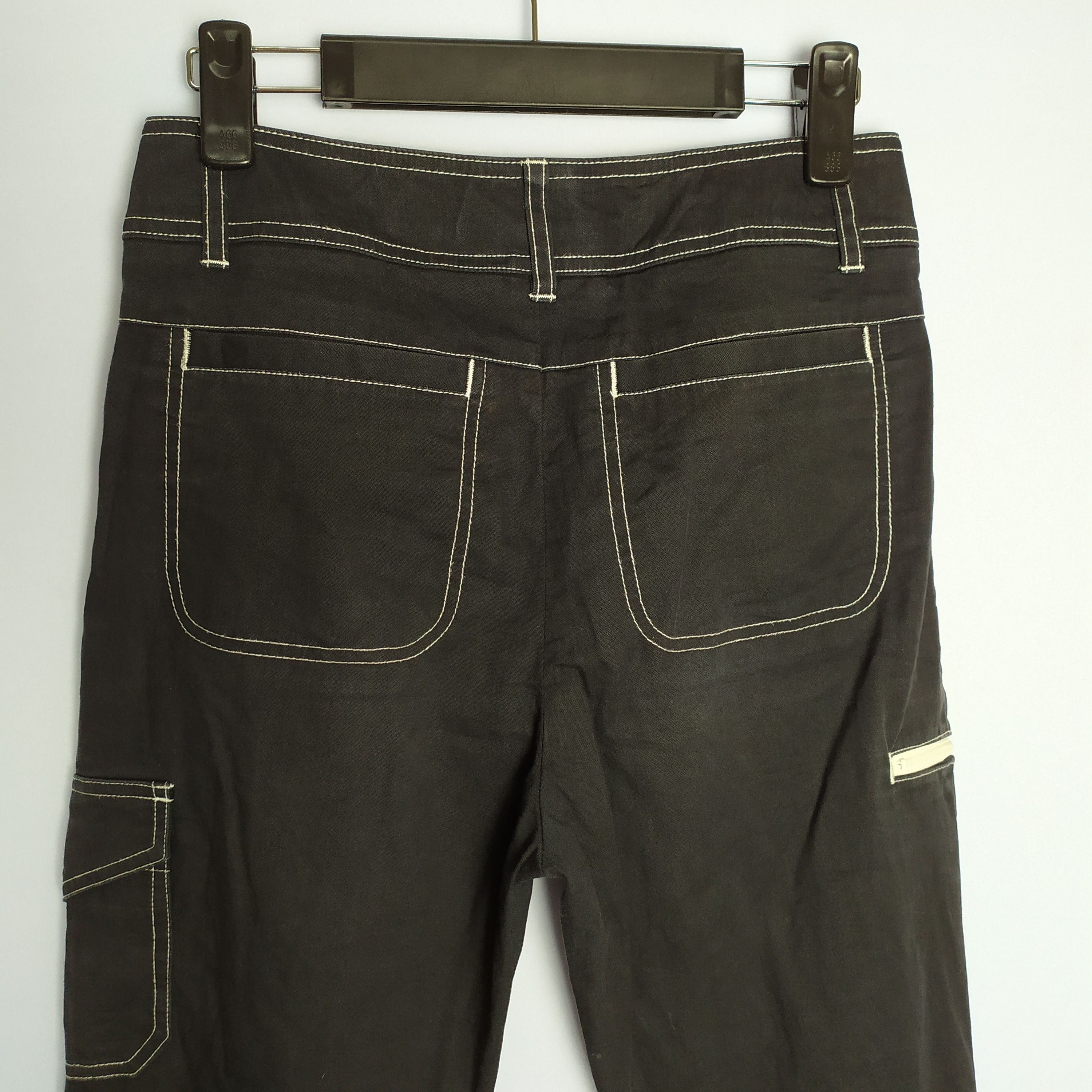 Japanese Brand × Vintage TIGORA BLACK FLARE CARGO PANTS Size US 28 / EU 44 - 13 Thumbnail