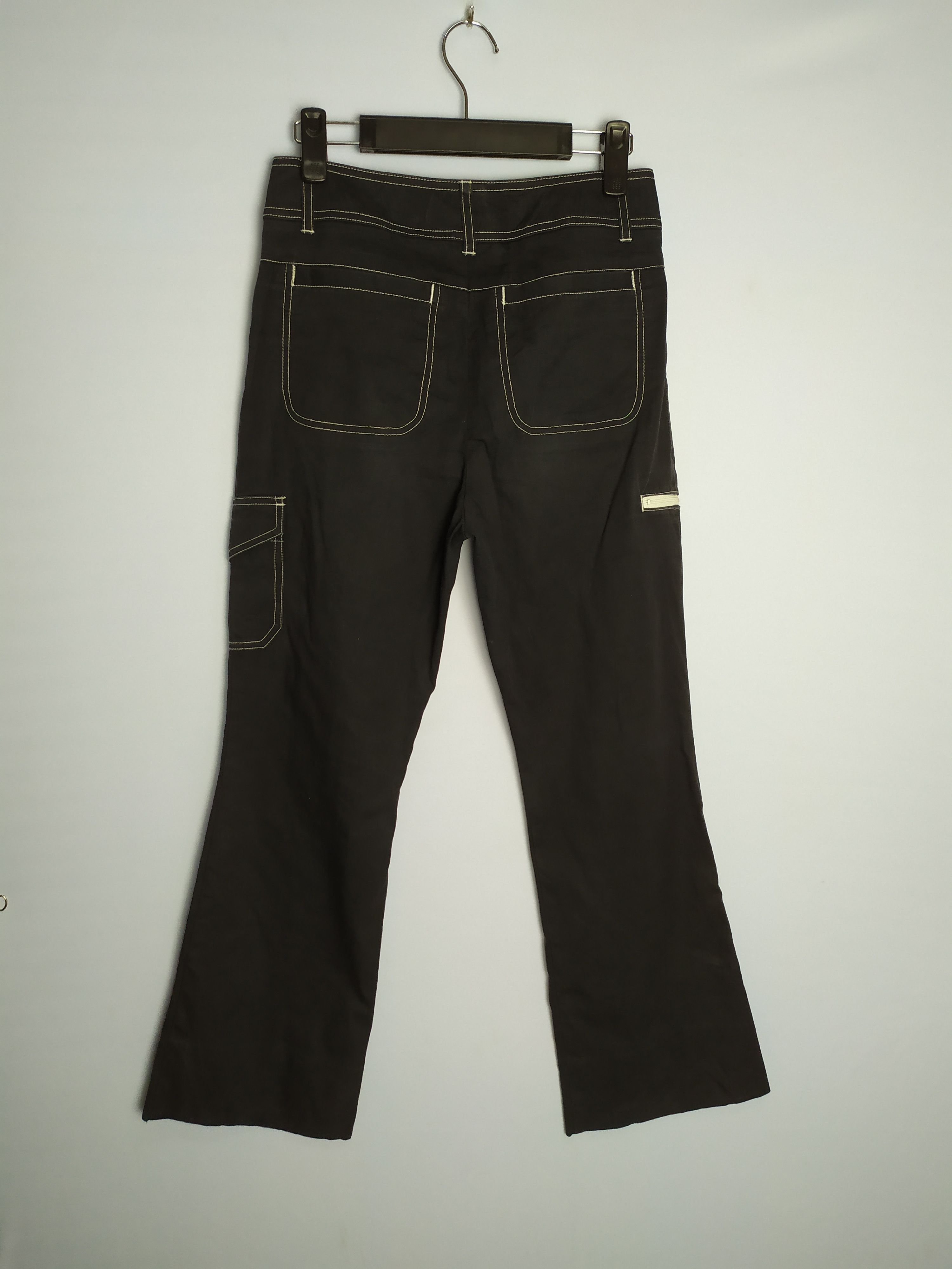 Japanese Brand × Vintage TIGORA BLACK FLARE CARGO PANTS Size US 28 / EU 44 - 7 Thumbnail