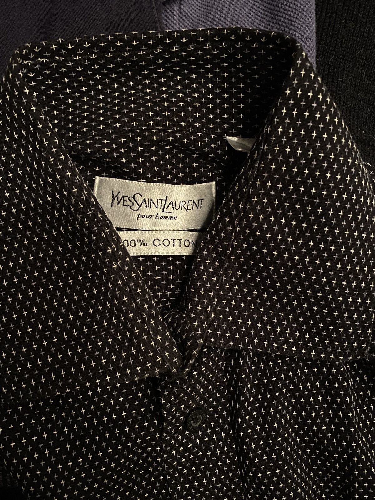 Yves Saint Laurent ♱ ♱ ♱ Crosses YSL Shirt Black Summer Size US XL / EU 56 / 4 - 9 Thumbnail
