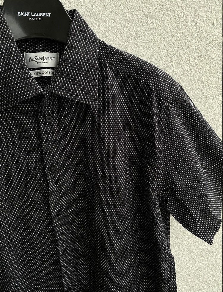 Yves Saint Laurent ♱ ♱ ♱ Crosses YSL Shirt Black Summer Size US XL / EU 56 / 4 - 17 Thumbnail