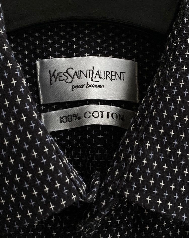 Yves Saint Laurent ♱ ♱ ♱ Crosses YSL Shirt Black Summer Size US XL / EU 56 / 4 - 11 Thumbnail