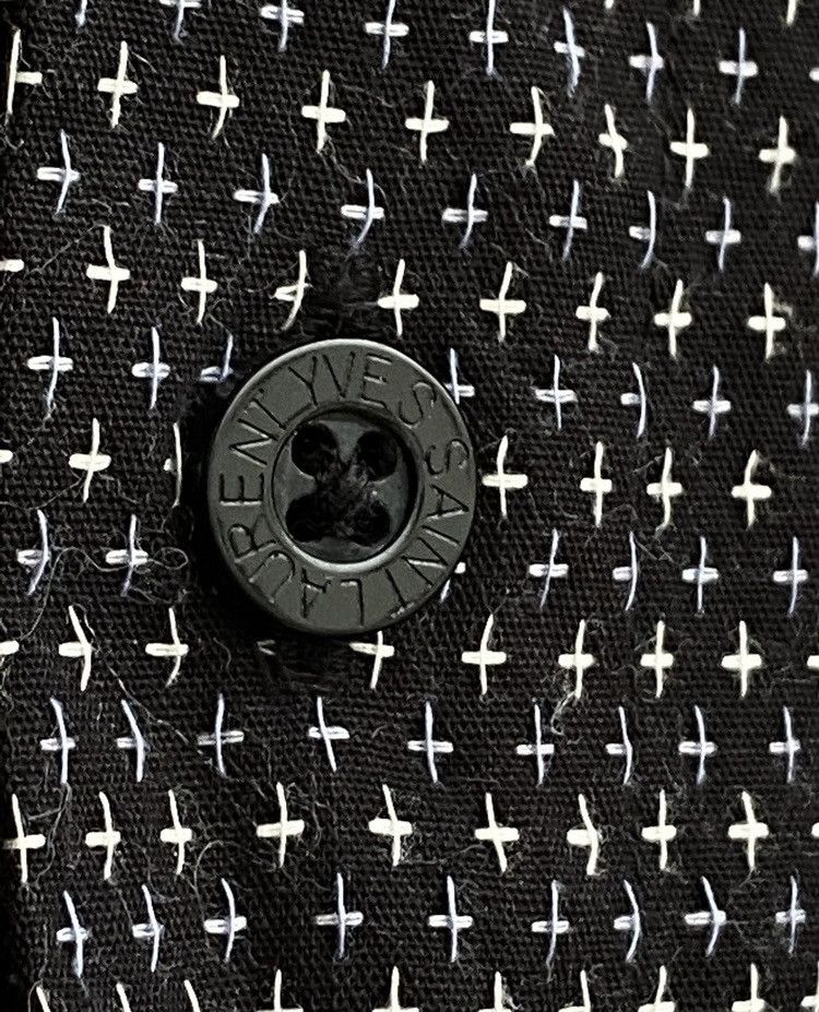 Yves Saint Laurent ♱ ♱ ♱ Crosses YSL Shirt Black Summer Size US XL / EU 56 / 4 - 5 Thumbnail