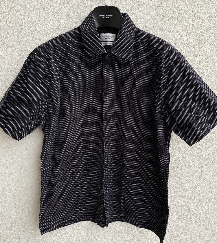 Yves Saint Laurent ♱ ♱ ♱ Crosses YSL Shirt Black Summer Size US XL / EU 56 / 4 - 4 Thumbnail