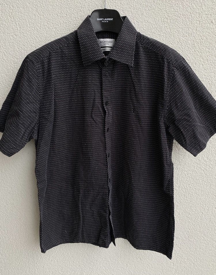 Yves Saint Laurent ♱ ♱ ♱ Crosses YSL Shirt Black Summer Size US XL / EU 56 / 4 - 13 Thumbnail