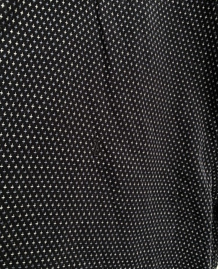 Yves Saint Laurent ♱ ♱ ♱ Crosses YSL Shirt Black Summer Size US XL / EU 56 / 4 - 12 Thumbnail