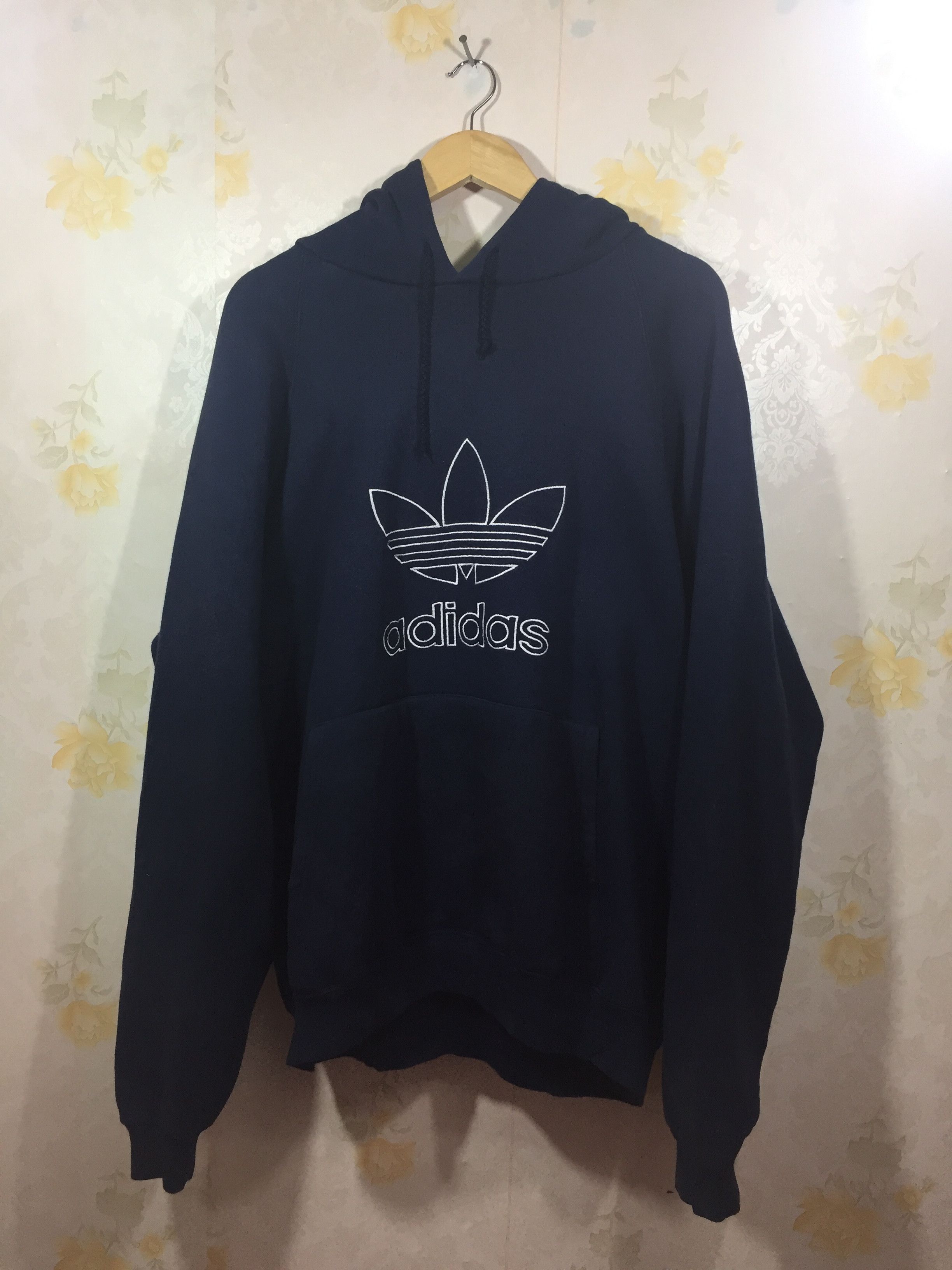 Adidas VINTAGE 90s ADIDAS TREFOIL HOODED MADE USA Size US L / EU 52-54 / 3 - 1 Thumbnail