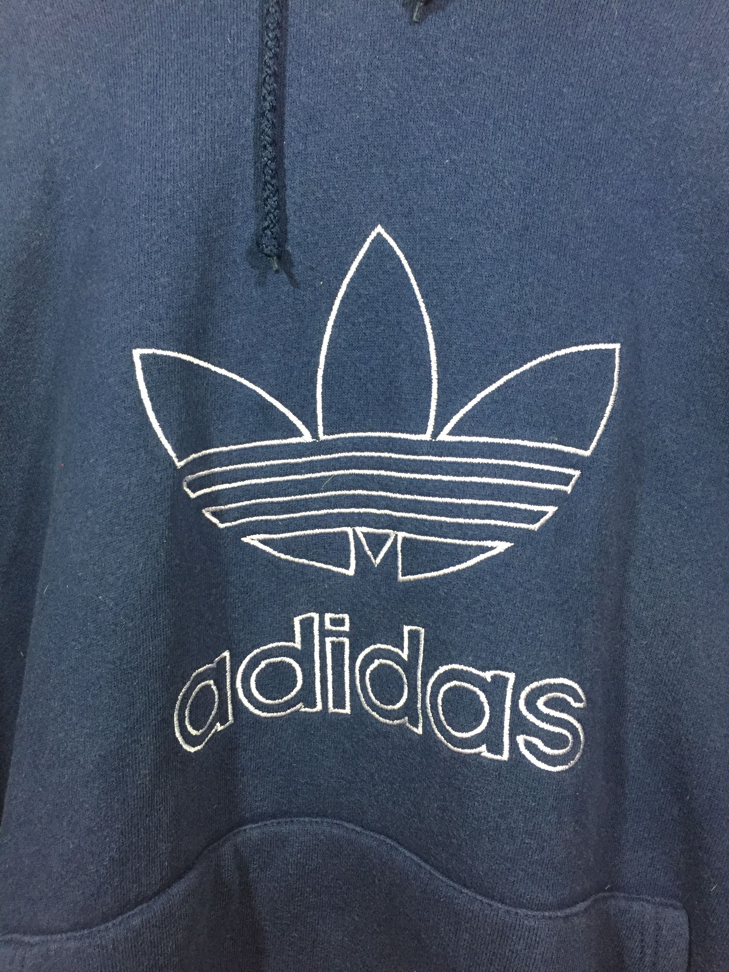 Adidas VINTAGE 90s ADIDAS TREFOIL HOODED MADE USA Size US L / EU 52-54 / 3 - 2 Thumbnail