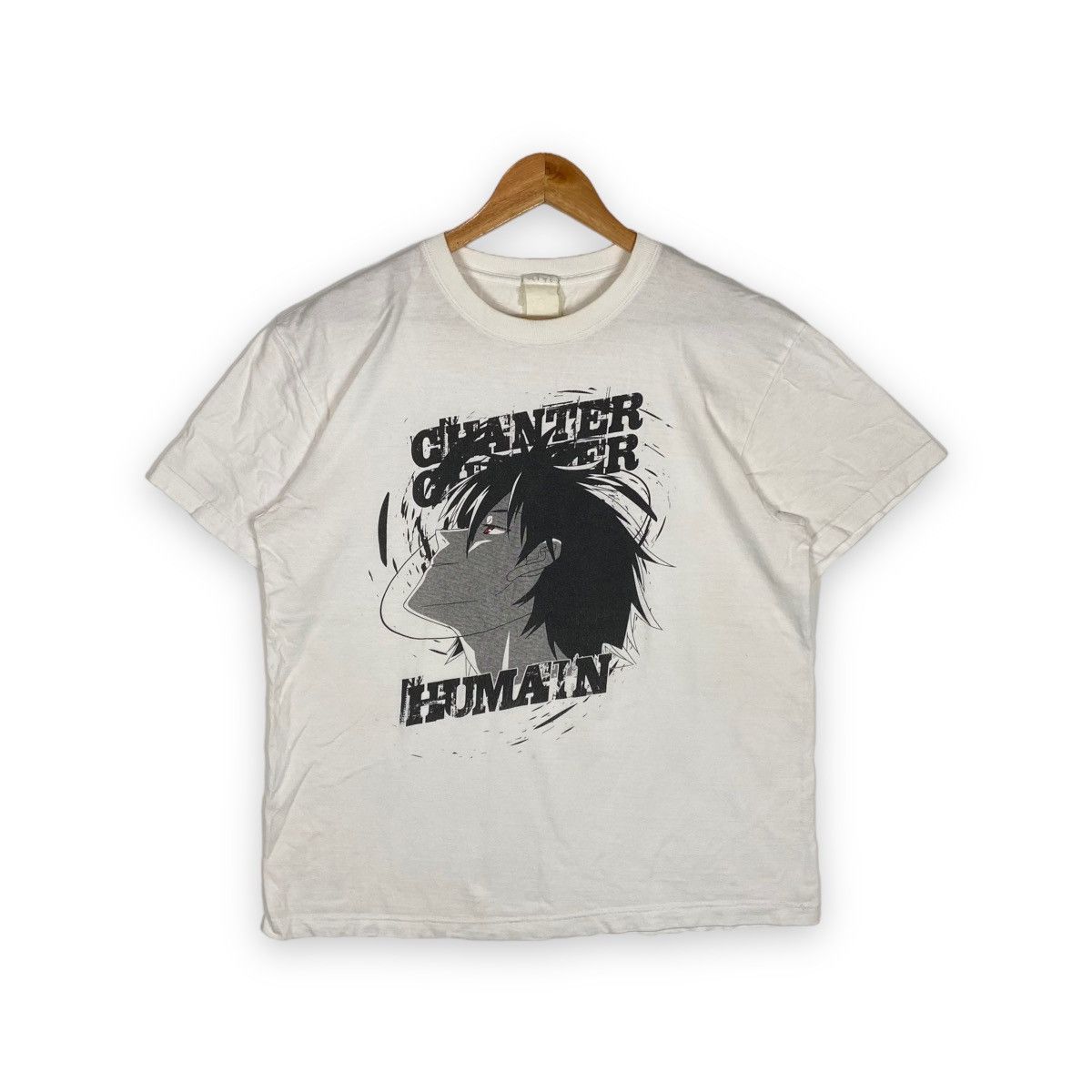 image of Anima x Movie Neon Genesis Evangelion Kaworu Nagisa Cospa Anime Movie Tee in White (Size Large)