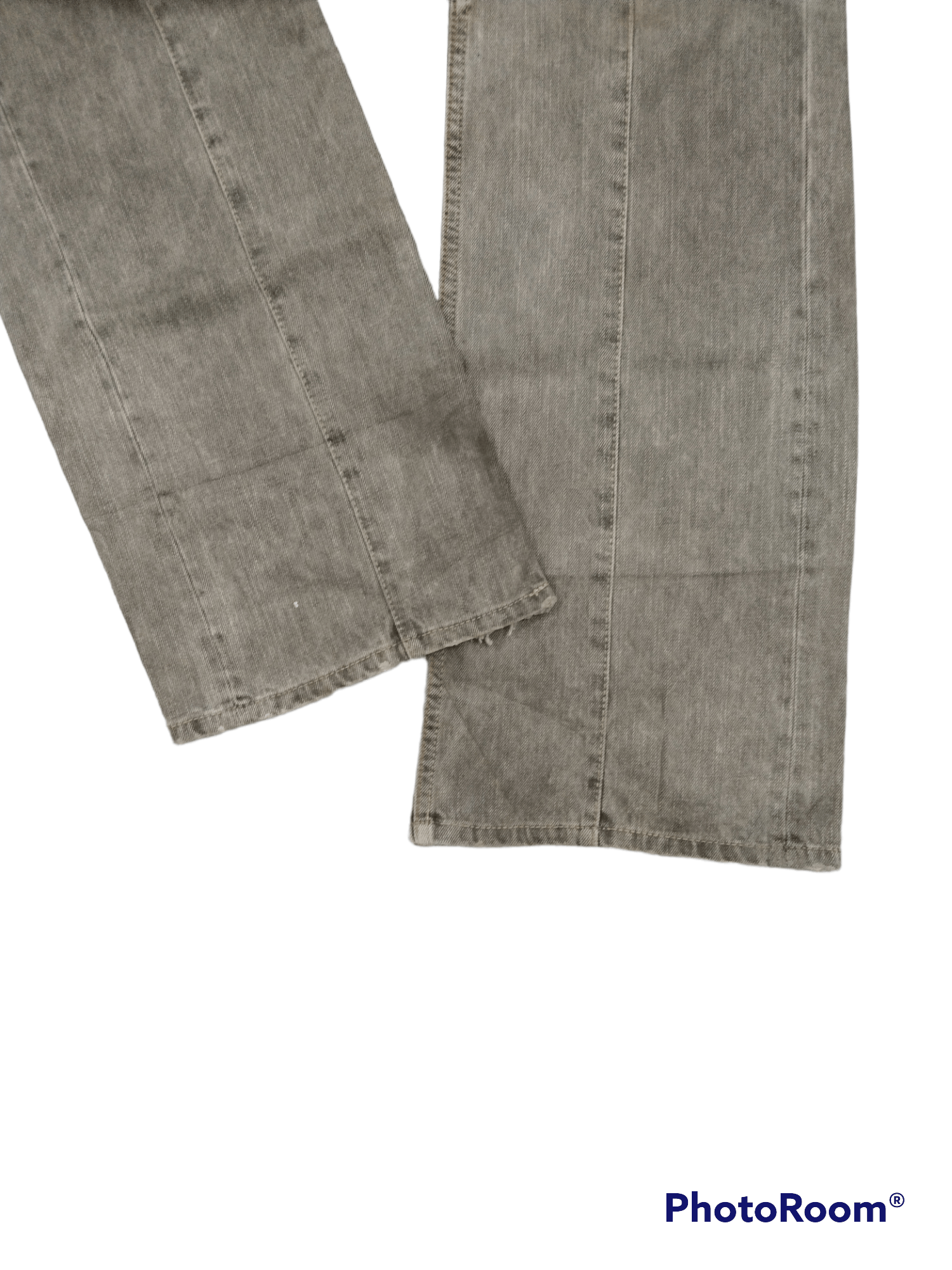 Nicole Club FLARE🔥DISTRESSED NICOLE RECONSTRUCTED DENIM PANTS Size US 33 - 8 Thumbnail