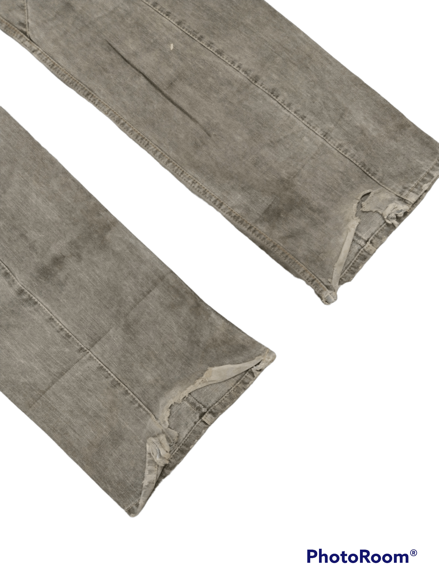 Nicole Club FLARE🔥DISTRESSED NICOLE RECONSTRUCTED DENIM PANTS Size US 33 - 7 Thumbnail