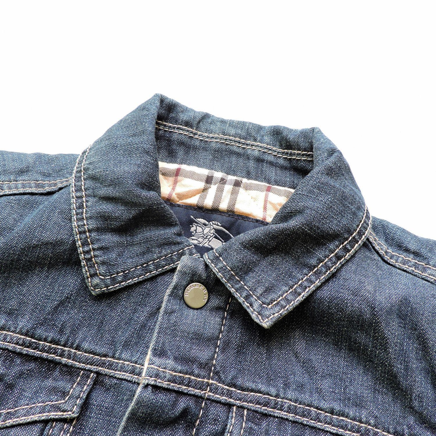Burberry BURBERRY LINING PLAID PATTERN DENIM JACKET, 18 MONTHS Size US S / EU 44-46 / 1 - 10 Thumbnail