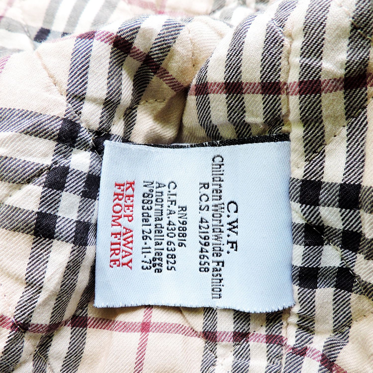 Burberry BURBERRY LINING PLAID PATTERN DENIM JACKET, 18 MONTHS Size US S / EU 44-46 / 1 - 5 Thumbnail