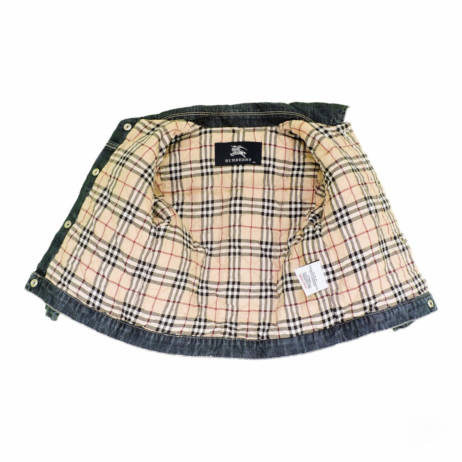 Burberry BURBERRY LINING PLAID PATTERN DENIM JACKET, 18 MONTHS Size US S / EU 44-46 / 1 - 3 Thumbnail