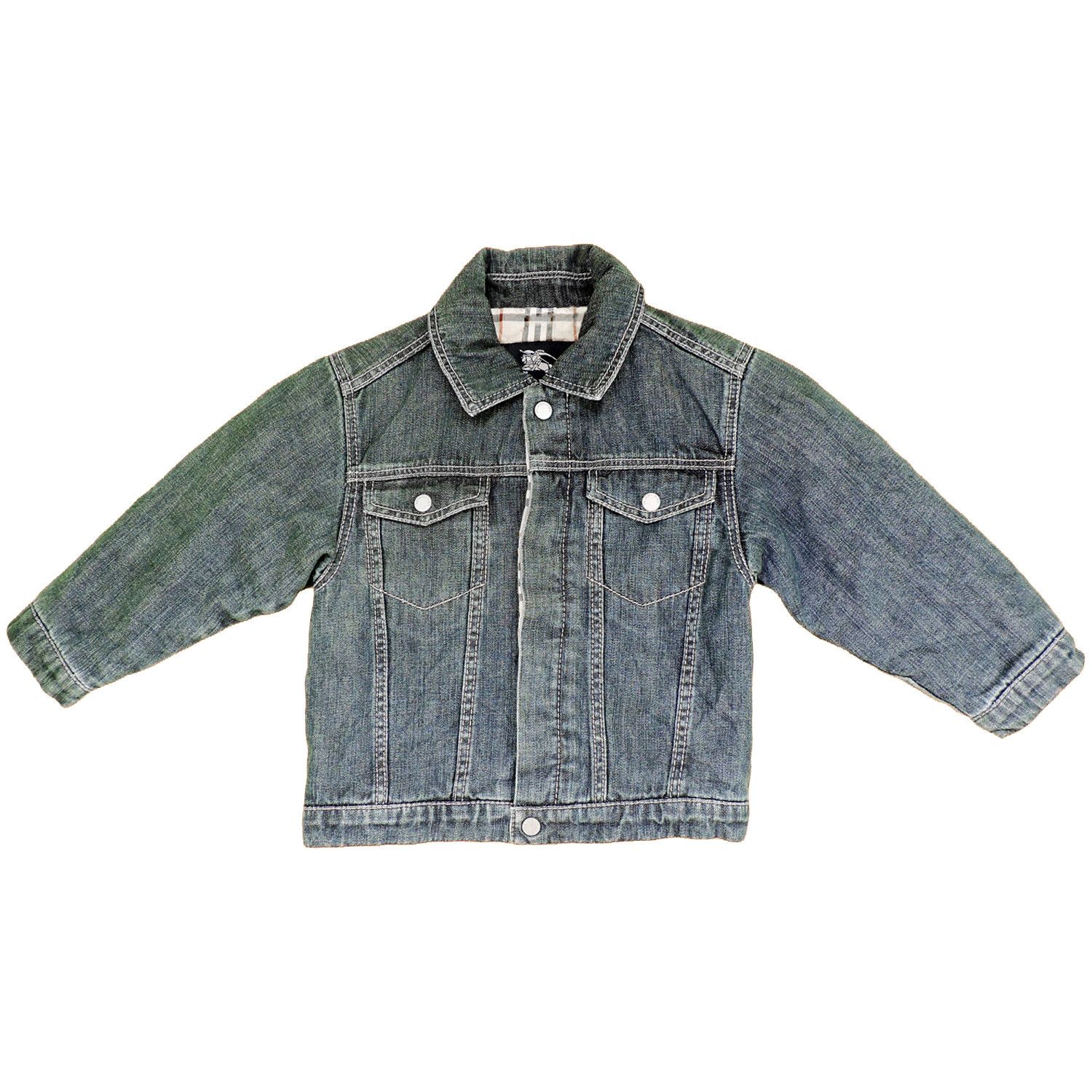 Burberry BURBERRY LINING PLAID PATTERN DENIM JACKET, 18 MONTHS Size US S / EU 44-46 / 1 - 1 Thumbnail