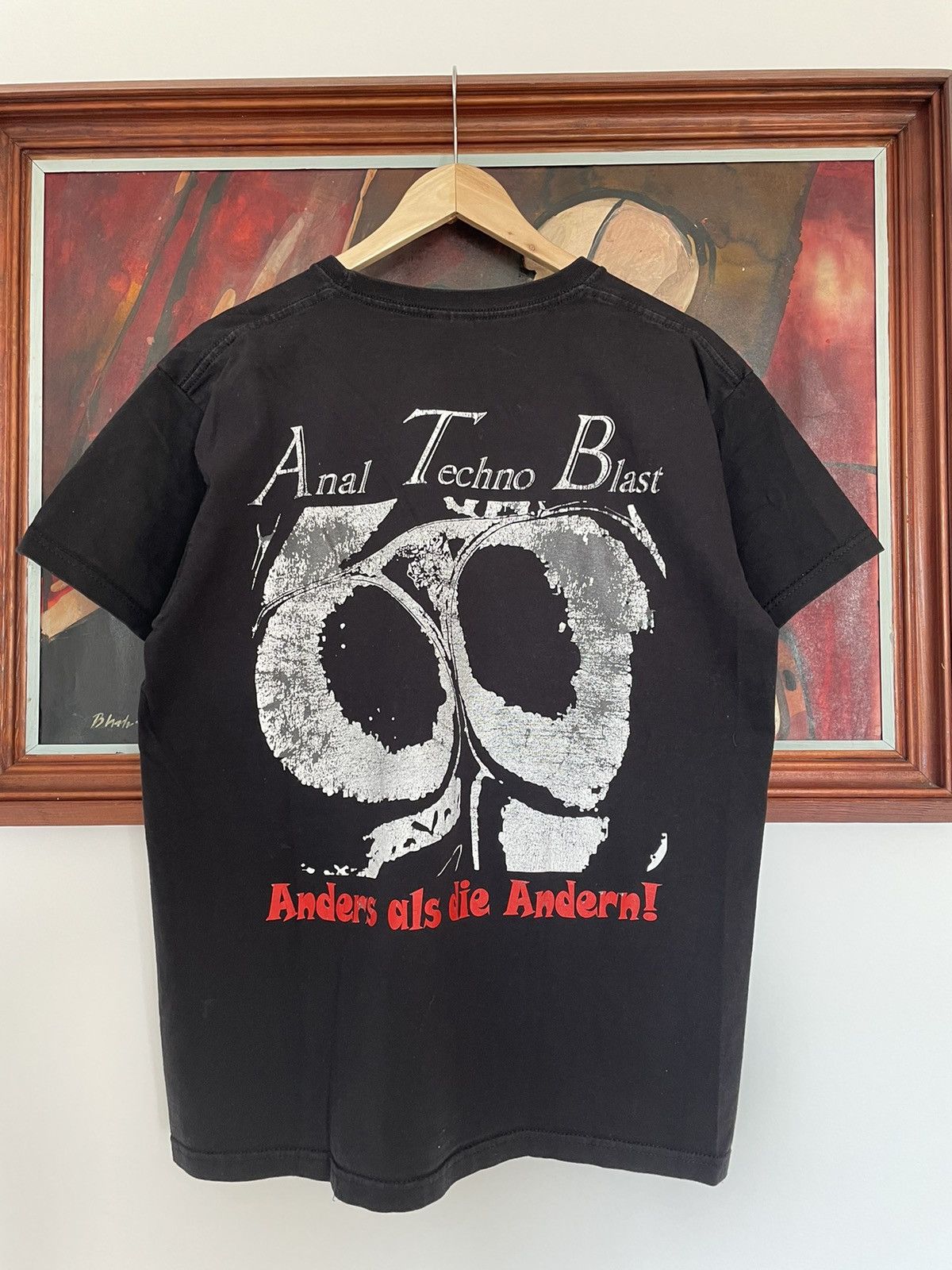 Vintage Y2k ATB DJ Band Tee Dance Metal Anal Techno Blast
