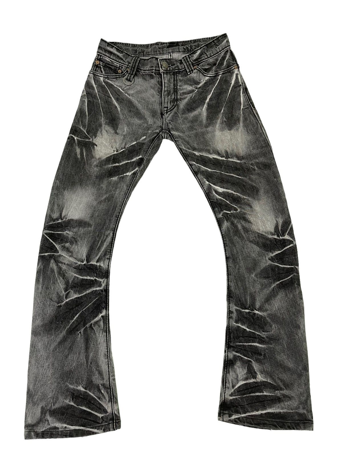 BUFFALO BOBS Flare Jeans Buffalo Bob Curv Leg Denim Acid Wash 1🟦3 Size US 30 / EU 46 - 2 Thumbnail