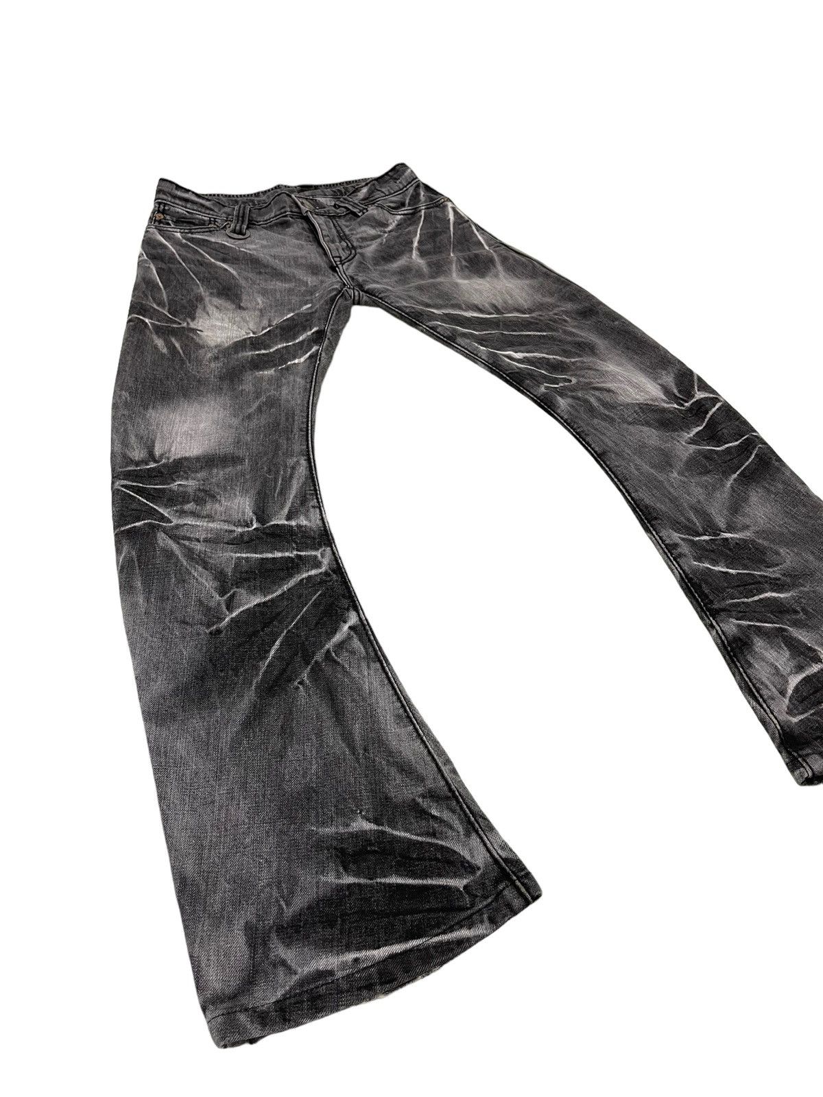 BUFFALO BOBS Flare Jeans Buffalo Bob Curv Leg Denim Acid Wash 1🟦3 Size US 30 / EU 46 - 1 Thumbnail